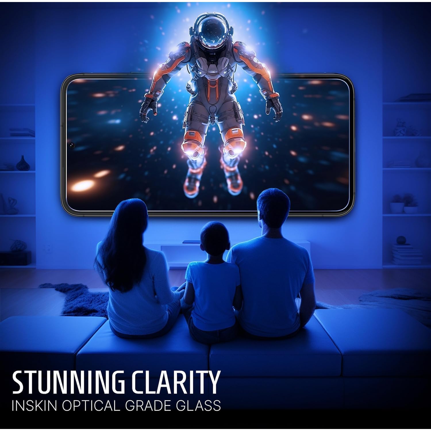 Inskin Tempered Glass for Samsung Galaxy S24 FE Screen Protector - 3+3 Pack with Camera Lens Guard & Auto Alignment Fram – Ultra HD, Case Friendly