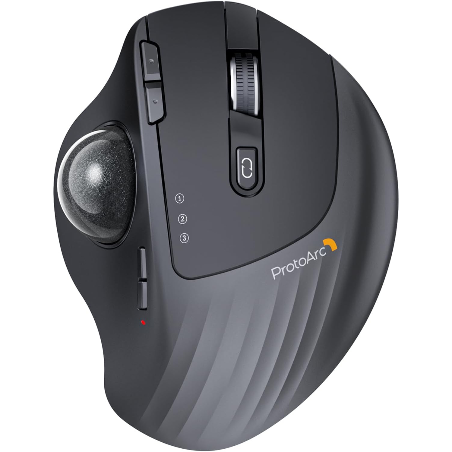Souris sans fil à boule de commande ProtoArc, souris ergonomique Bluetooth à bille roulante EM01 NL, angle réglable, connexion 3 appareils - BO