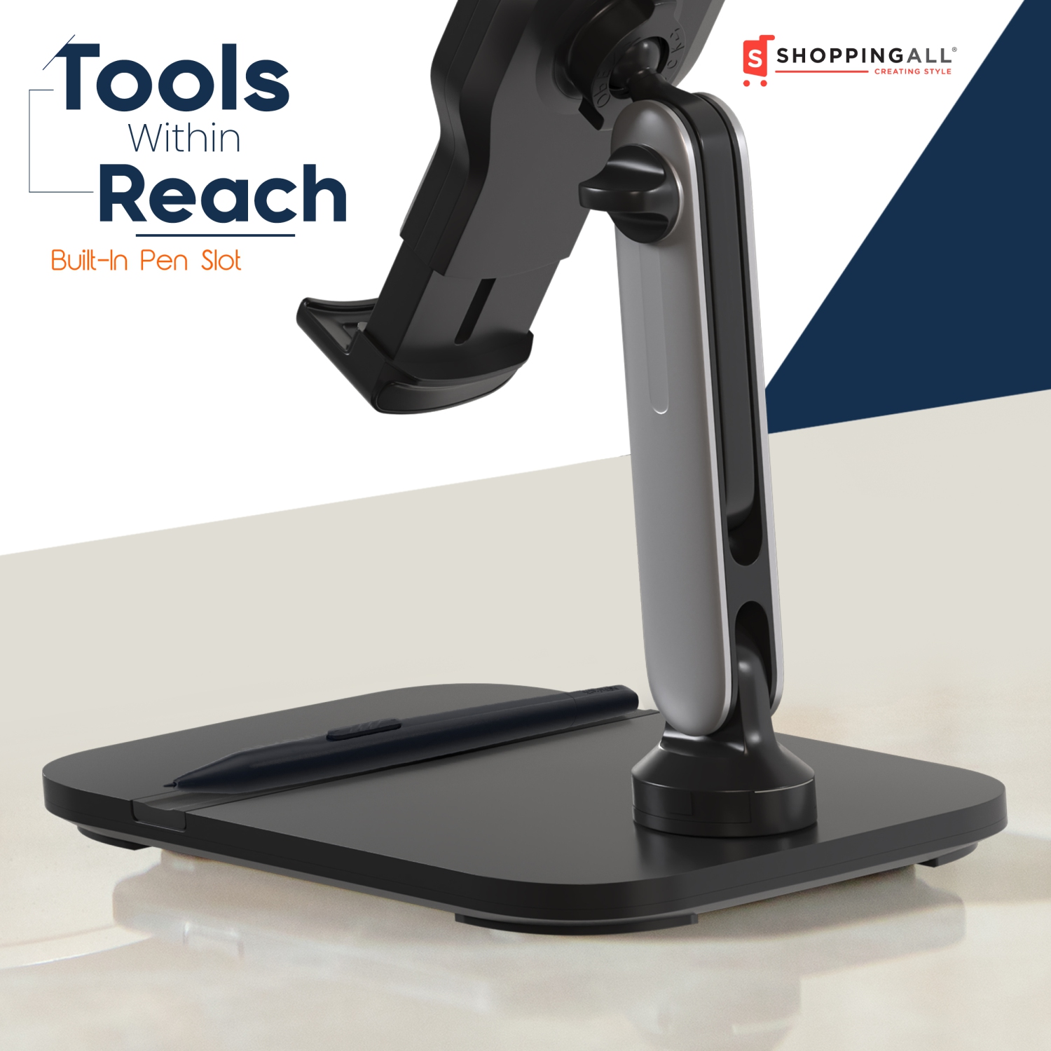 Support de tablette de SHOPPINGALL pour téléphone/tablette de 4,7 à 13&nbsp;po, iPad, iPhone, Samsung, Google, Kindle, support pour appareil portatif