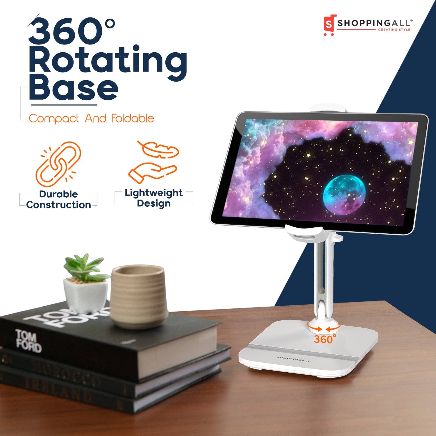 Support de tablette de SHOPPINGALL pour téléphone/tablette de 4,7 à 13&nbsp;po, iPad, iPhone, Samsung, Google, Kindle, support pour appareil portatif