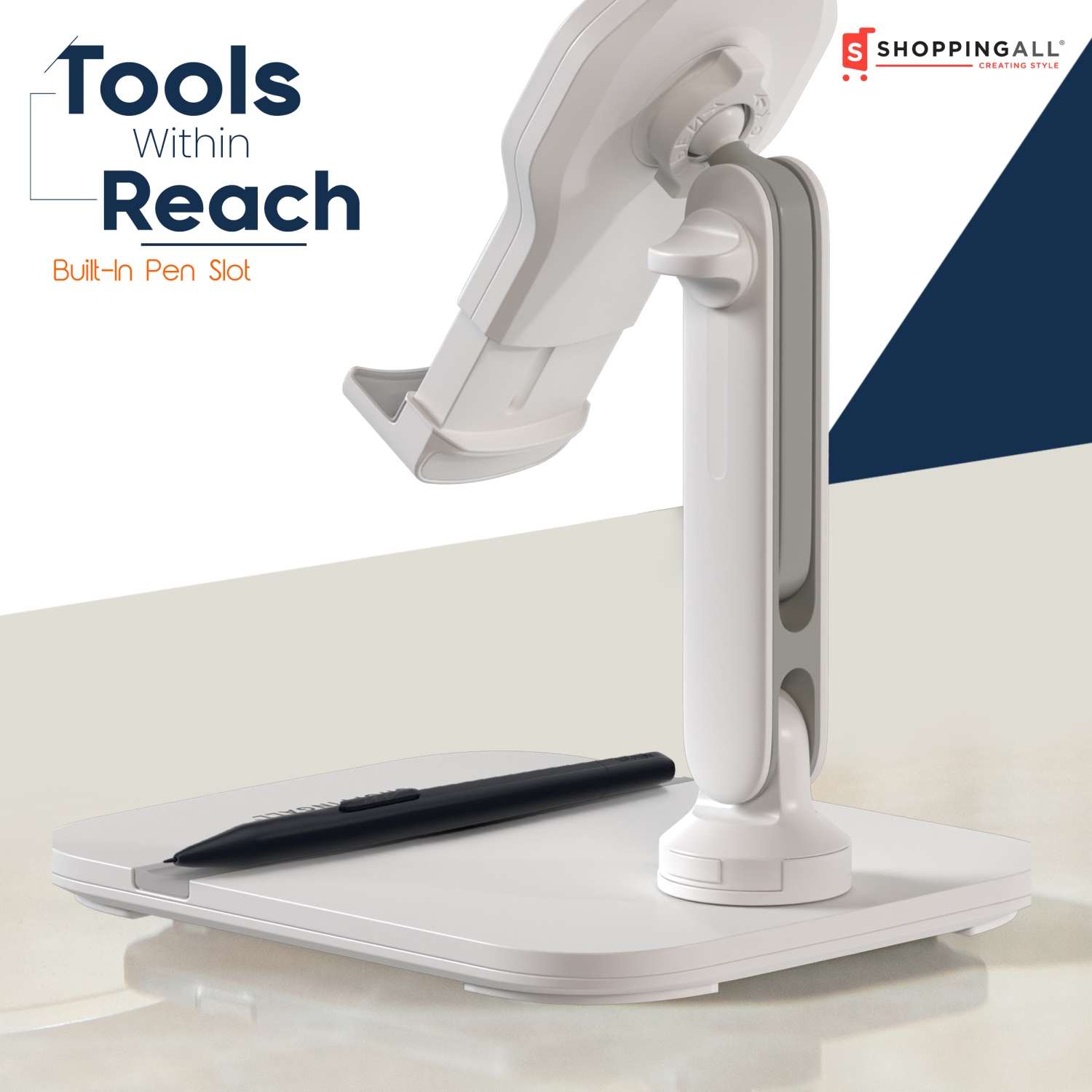 Support de tablette de SHOPPINGALL pour téléphone/tablette de 4,7 à 13&nbsp;po, iPad, iPhone, Samsung, Google, Kindle, support pour appareil portatif