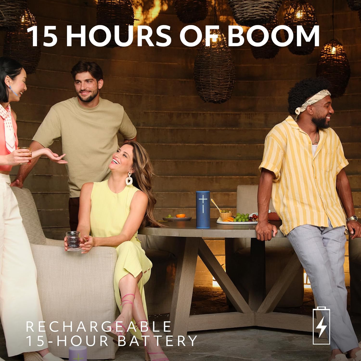 Haut-parleur sans fil Bluetooth étanche BOOM 4 d'Ultimate Ears - Noir actif