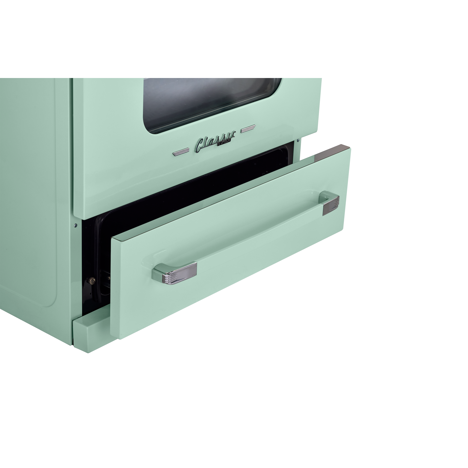 Unique Appliances - Classic Retro 3.9 Cu. Ft. Freestanding Induction Range with Air Fry - Summer Mint Green