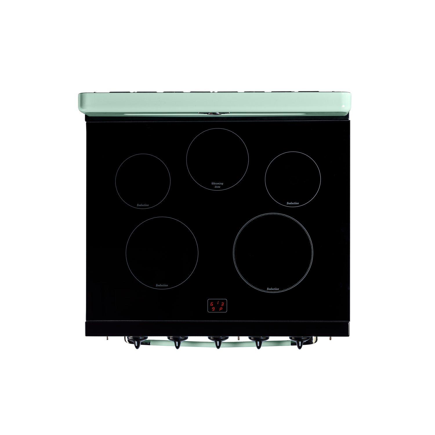 Unique Appliances - Classic Retro 3.9 Cu. Ft. Freestanding Induction Range with Air Fry - Summer Mint Green