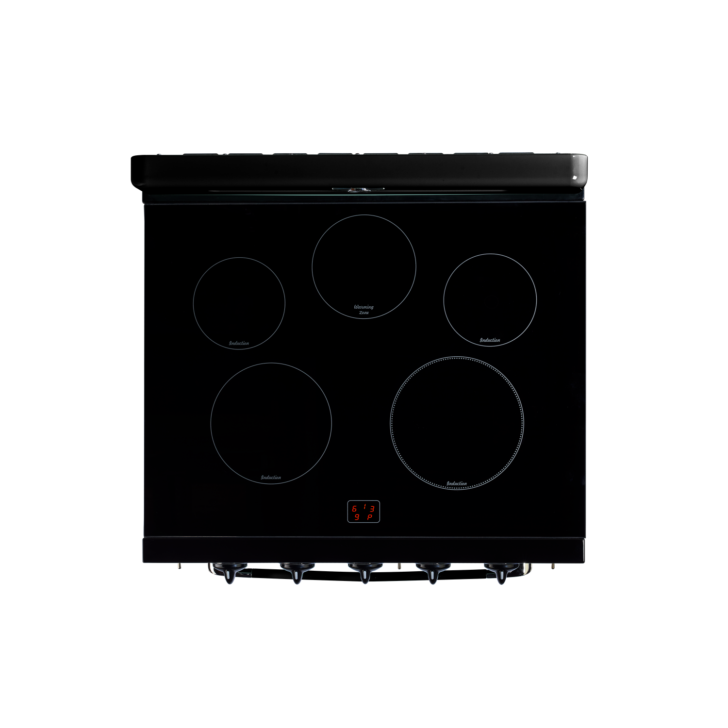 Unique Appliances - Classic Retro 3.9 Cu. Ft. Freestanding Induction Range with Air Fry - Midnight Black
