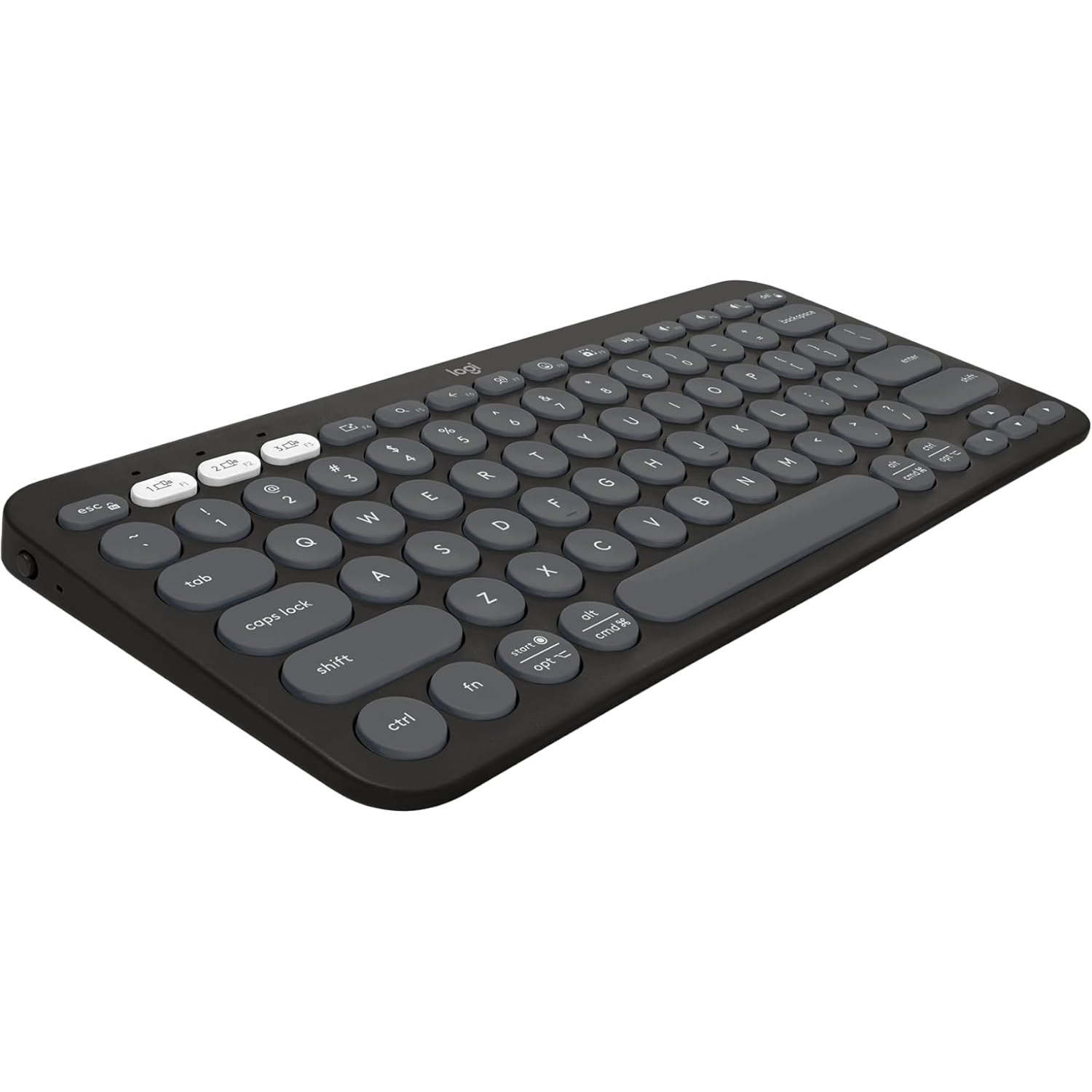 Clavier sans fil mince K380s sans pavé numérique de Logitech avec raccourcis personnalisables - Graphite tonal