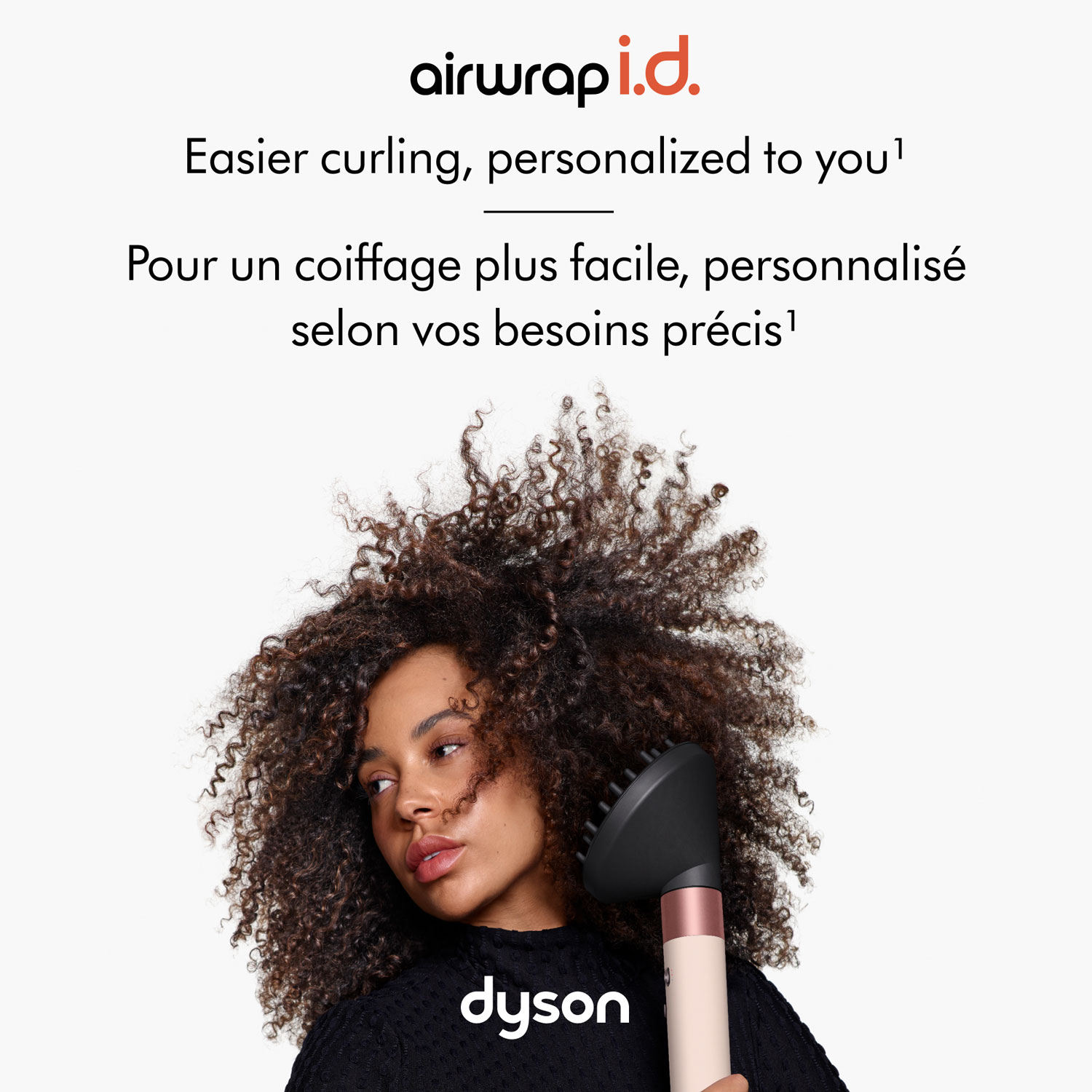 Séchoir coiffant Airwrap i.d. de Dyson - Cheveux bouclés et en spirales - Édition spéciale - Jaspe prune