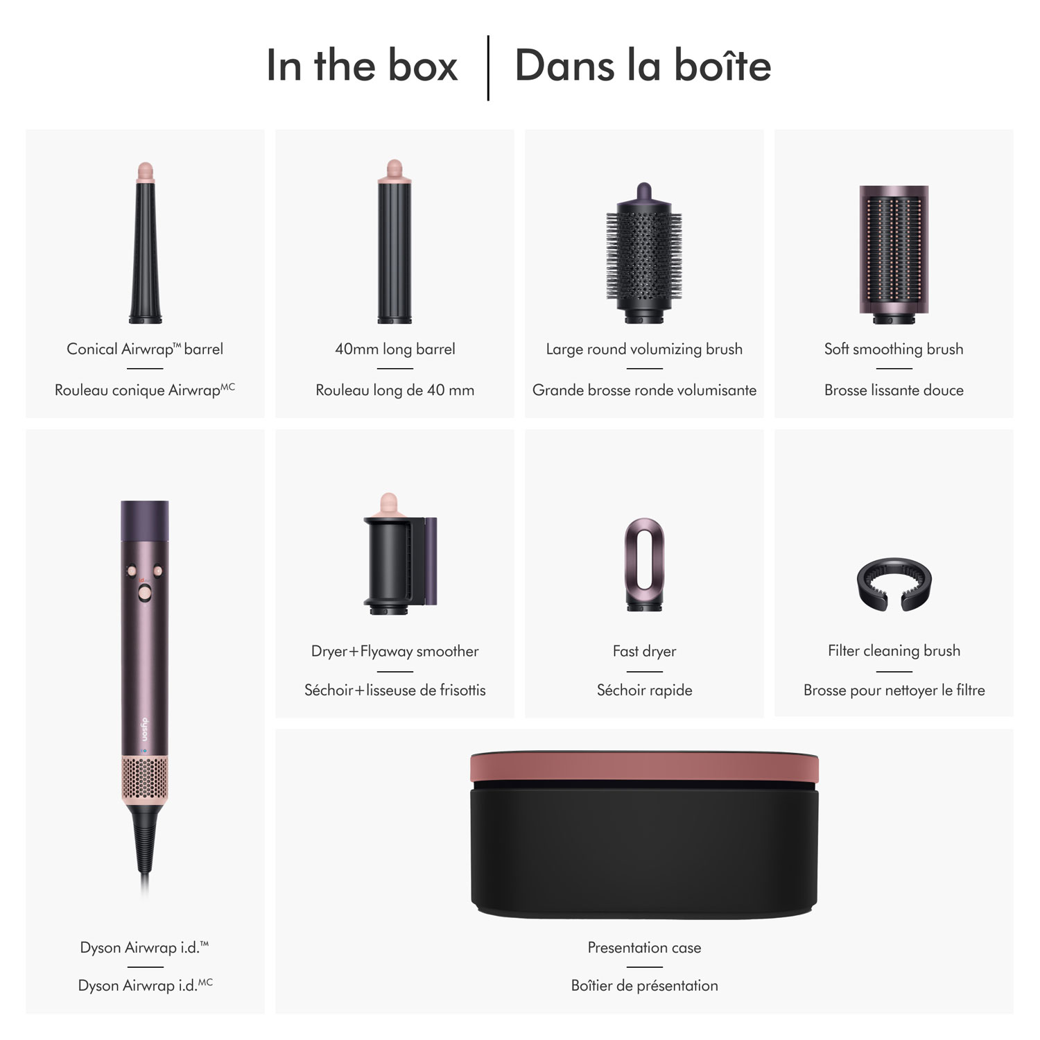 Dyson Airwrap i.d. Multi-Styler & Dryer - Straight+Wavy - Special Edition - Jasper Plum