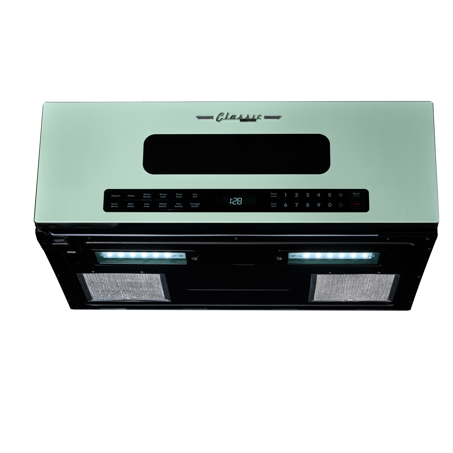 Unique Appliances - 30" Classic Retro Over-the-Range Microwave - Summer Mint Green