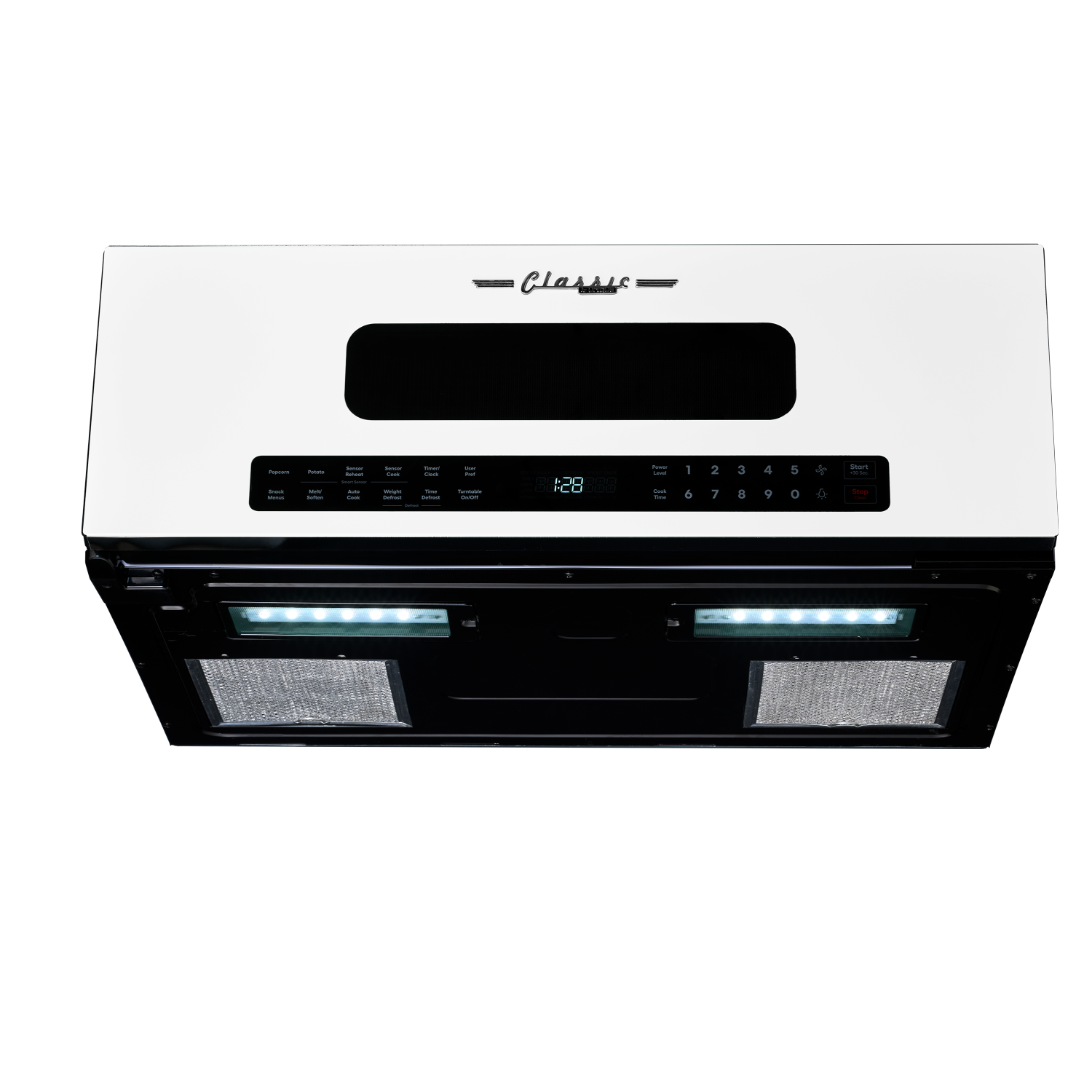 Unique Appliances - 30" Classic Retro Over-the-Range Microwave - Marshmallow White