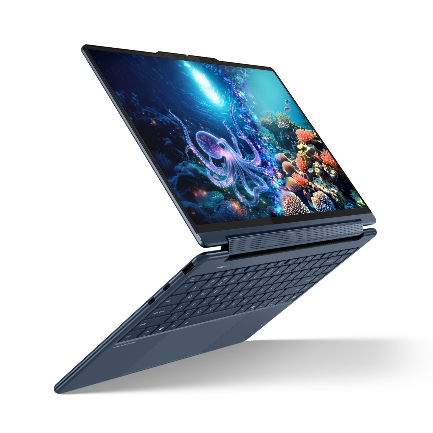 Portable 2-en-1 Yoga 9i édition Aura de Lenovo, verre 14&nbsp;po, Core Ultra 7 258&nbsp;V d'Intel, 32&nbsp;Go, SSD d'1&nbsp;To