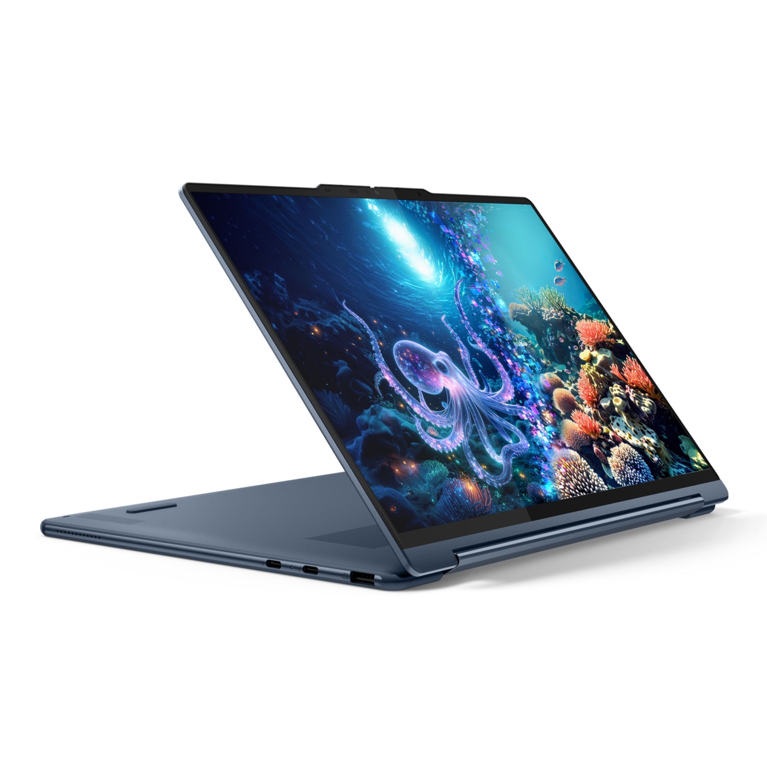 Portable 2-en-1 Yoga 9i édition Aura de Lenovo, verre 14&nbsp;po, Core Ultra 7 258&nbsp;V d'Intel, 32&nbsp;Go, SSD d'1&nbsp;To