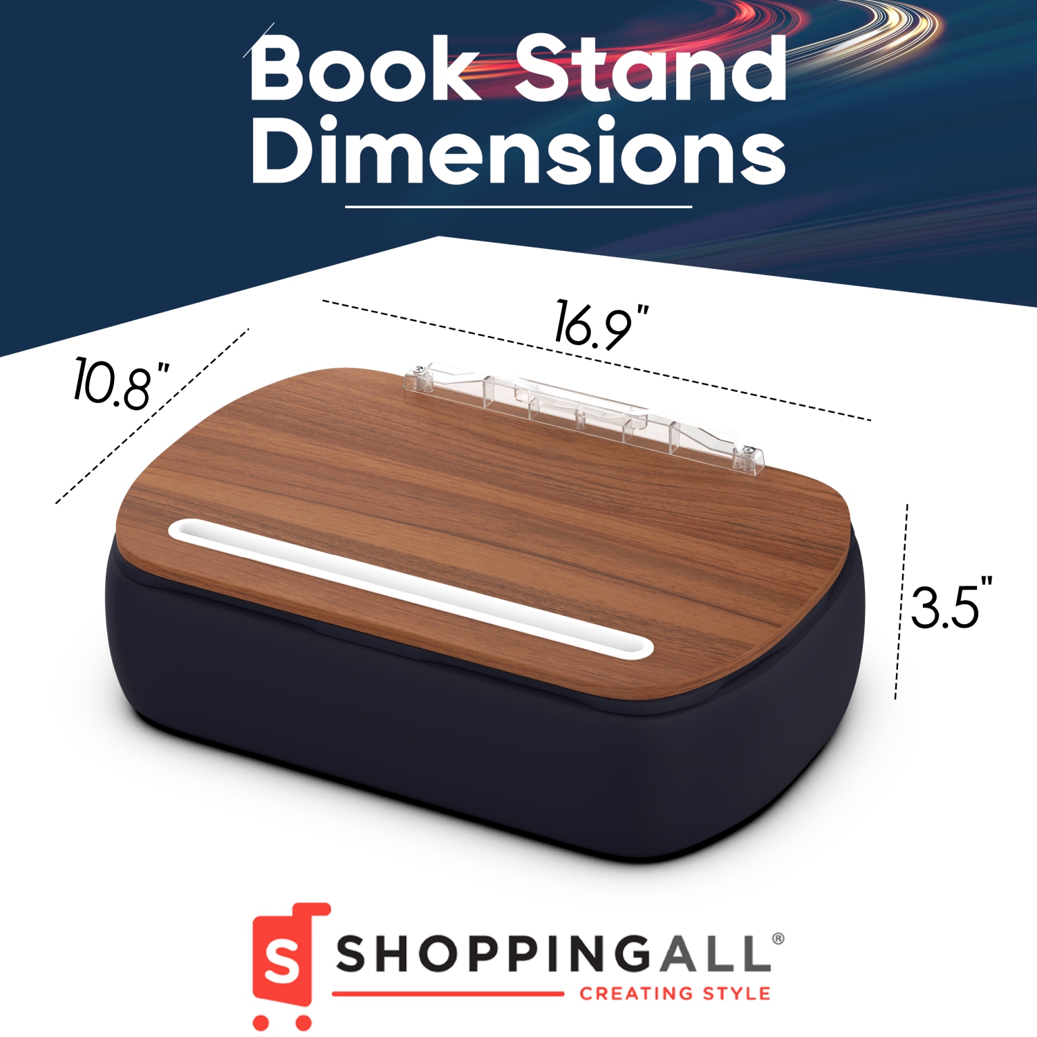 SHOPPINGALL Lap Desk Beanbag Book Holder Cushion Pillow Stand - SA-LDB