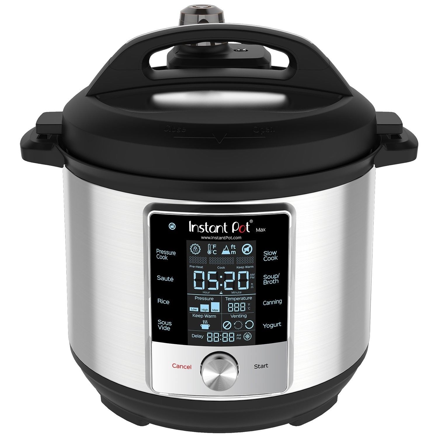 Instant Pot Max 6 Quart Pressure Cooker Silver
