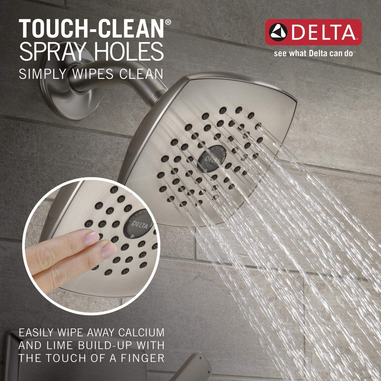 Delta Faucet Ashlyn 14 Series Single-Handle Tub and Shower Trim Kit, Shower Faucet with Single-Spray Touch