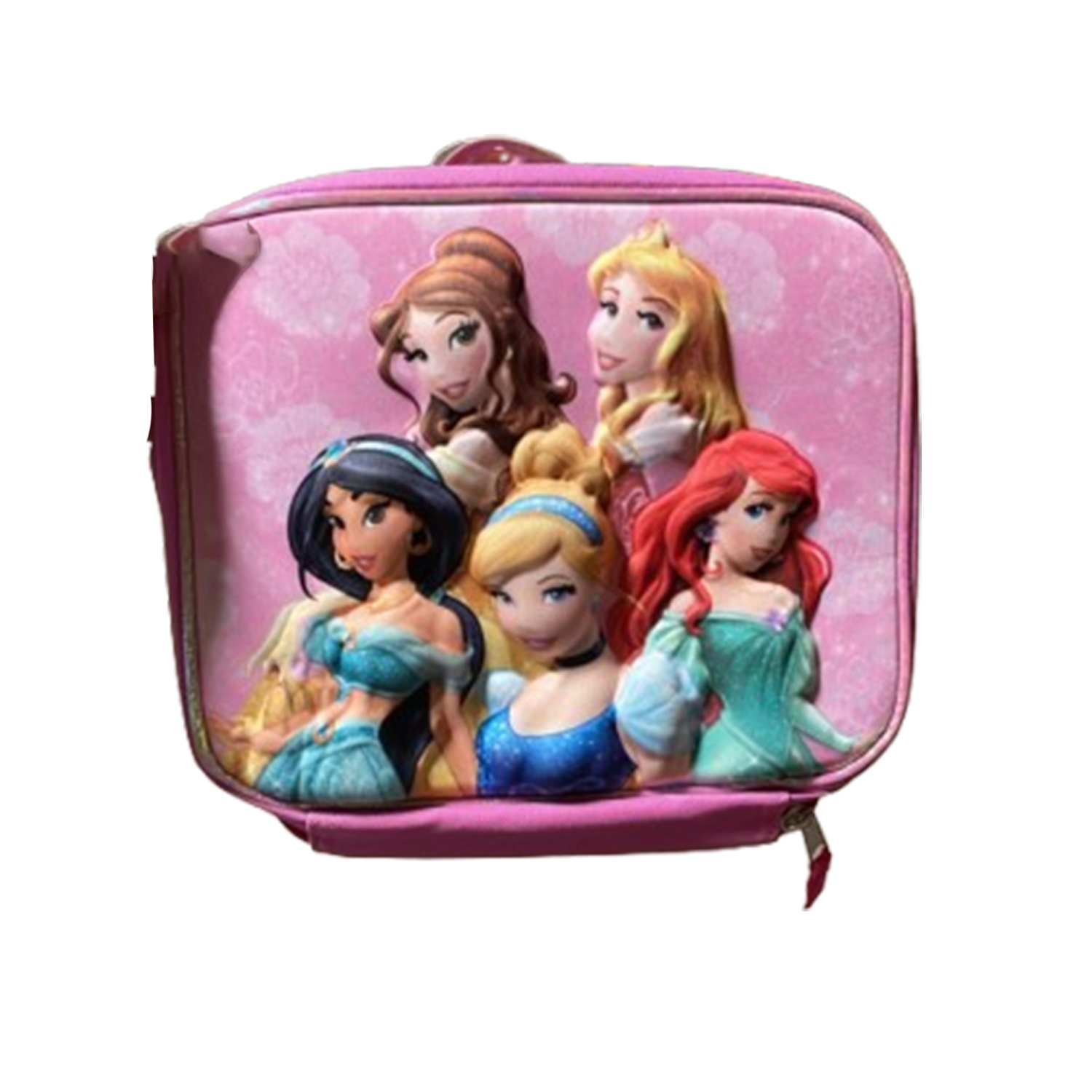 Sac-repas 3D Princesses Disney – Léger – Boîte à lunch pour enfants avec fermeture à glissière