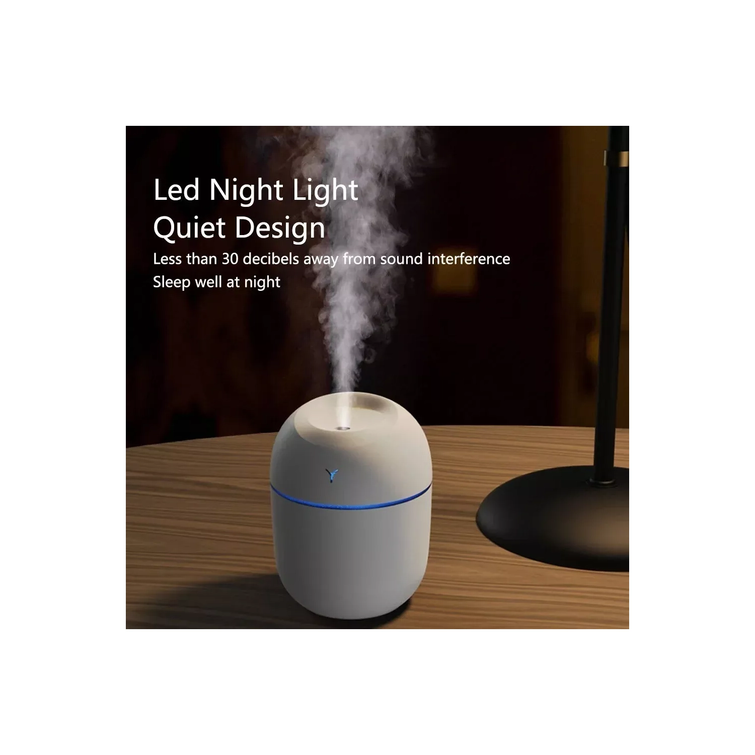 Purificateur d'air USB Diffuseur Aroma Huile Humidificateur Brume DEL Night Home Relax