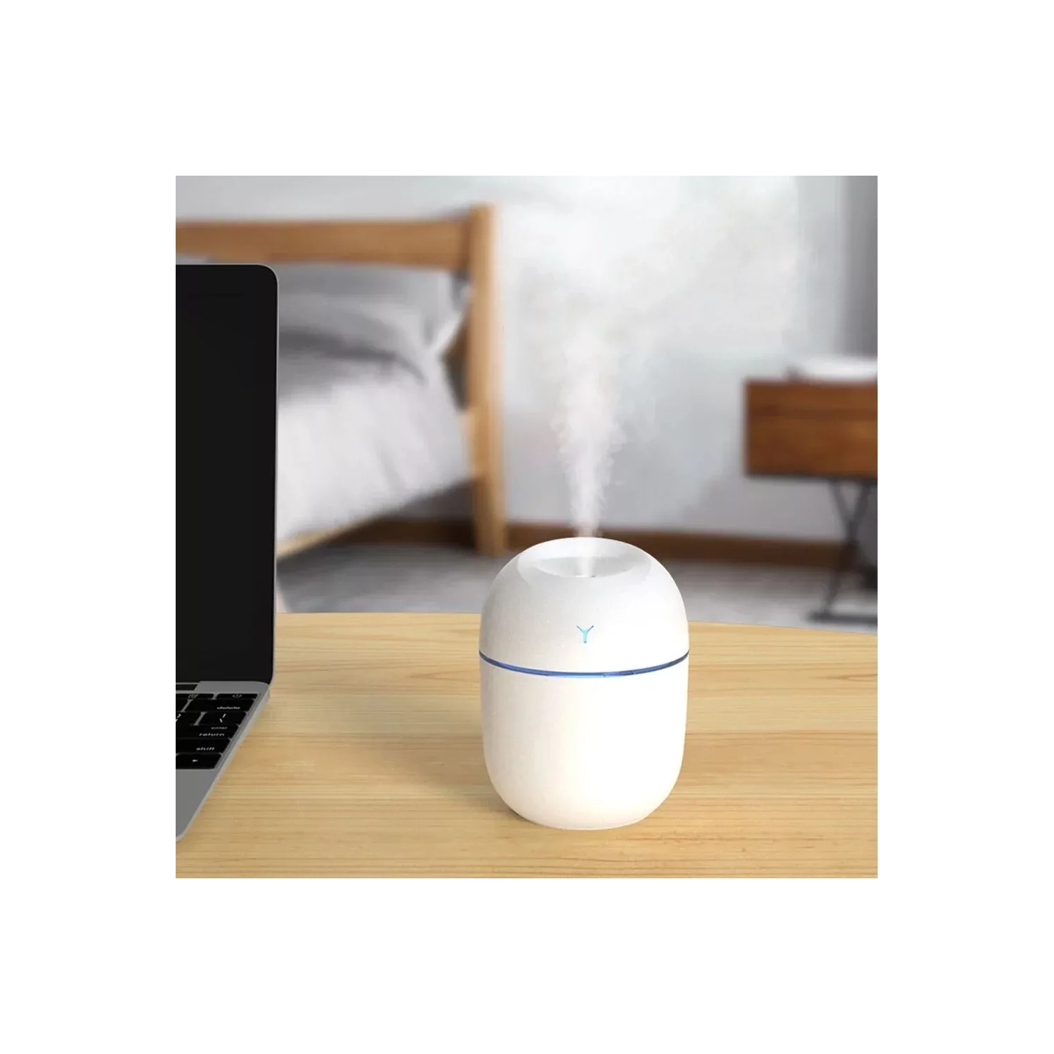 Purificateur d'air USB Diffuseur Aroma Huile Humidificateur Brume DEL Night Home Relax