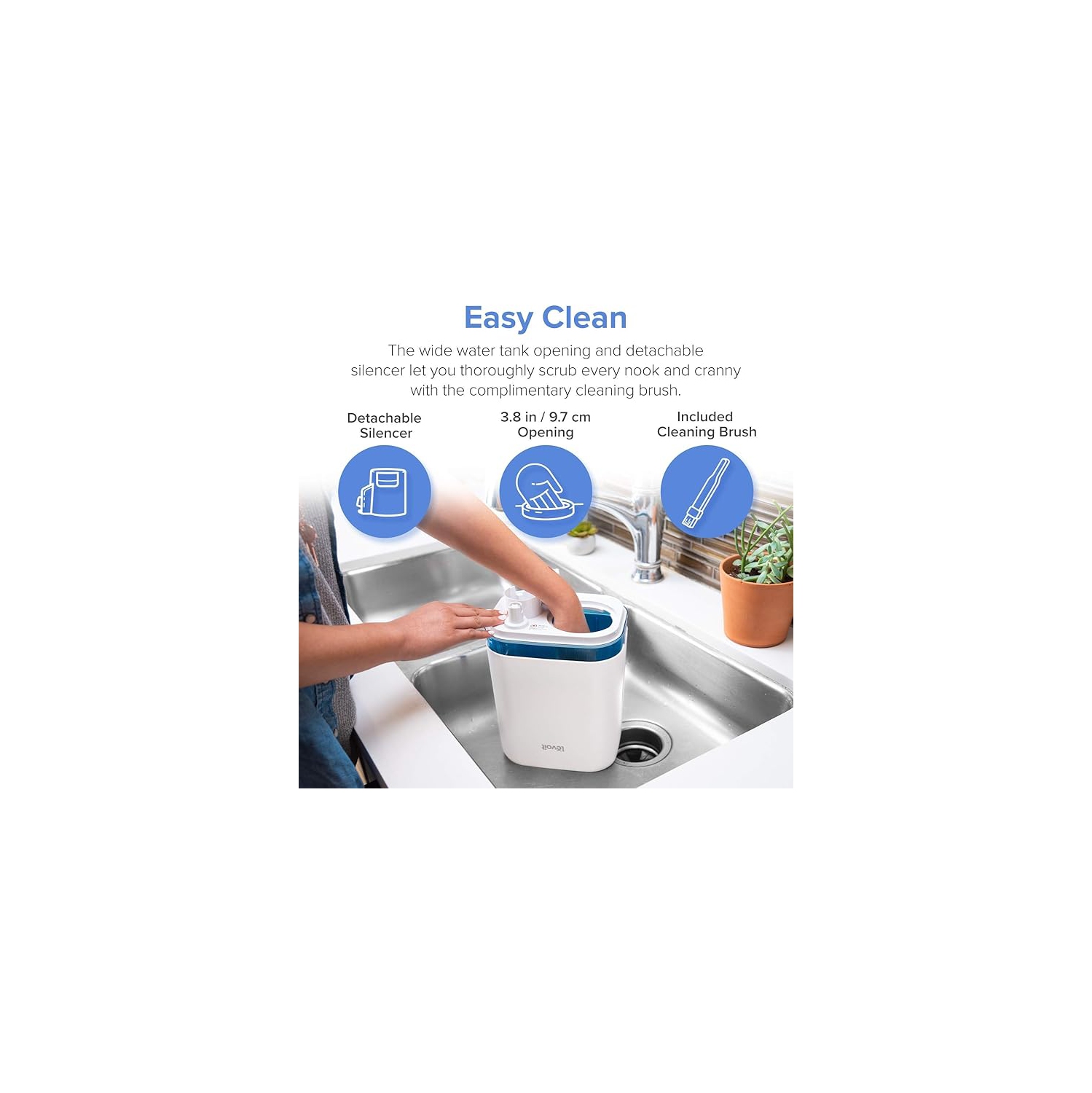 Humidificateur à vapeur froide 4&nbsp;L de LEVOIT – Silencieux et compatible avec les huiles essentielles