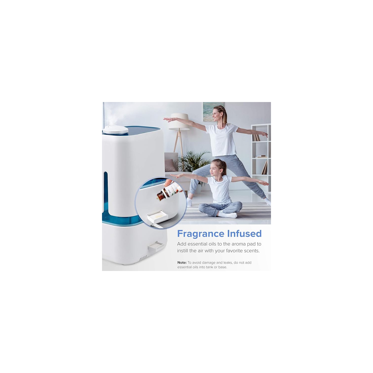 Humidificateur à vapeur froide 4&nbsp;L de LEVOIT – Silencieux et compatible avec les huiles essentielles