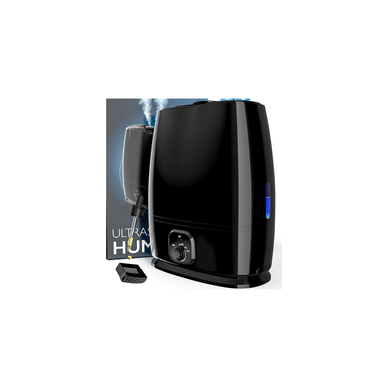 Everlasting Comfort 6L Ultrasonic Cool Mist Humidifier – Quiet, Filterless, Essential Oil Tray, 50-Hour Runtime. Ideal for Bedrooms and Nurseries.