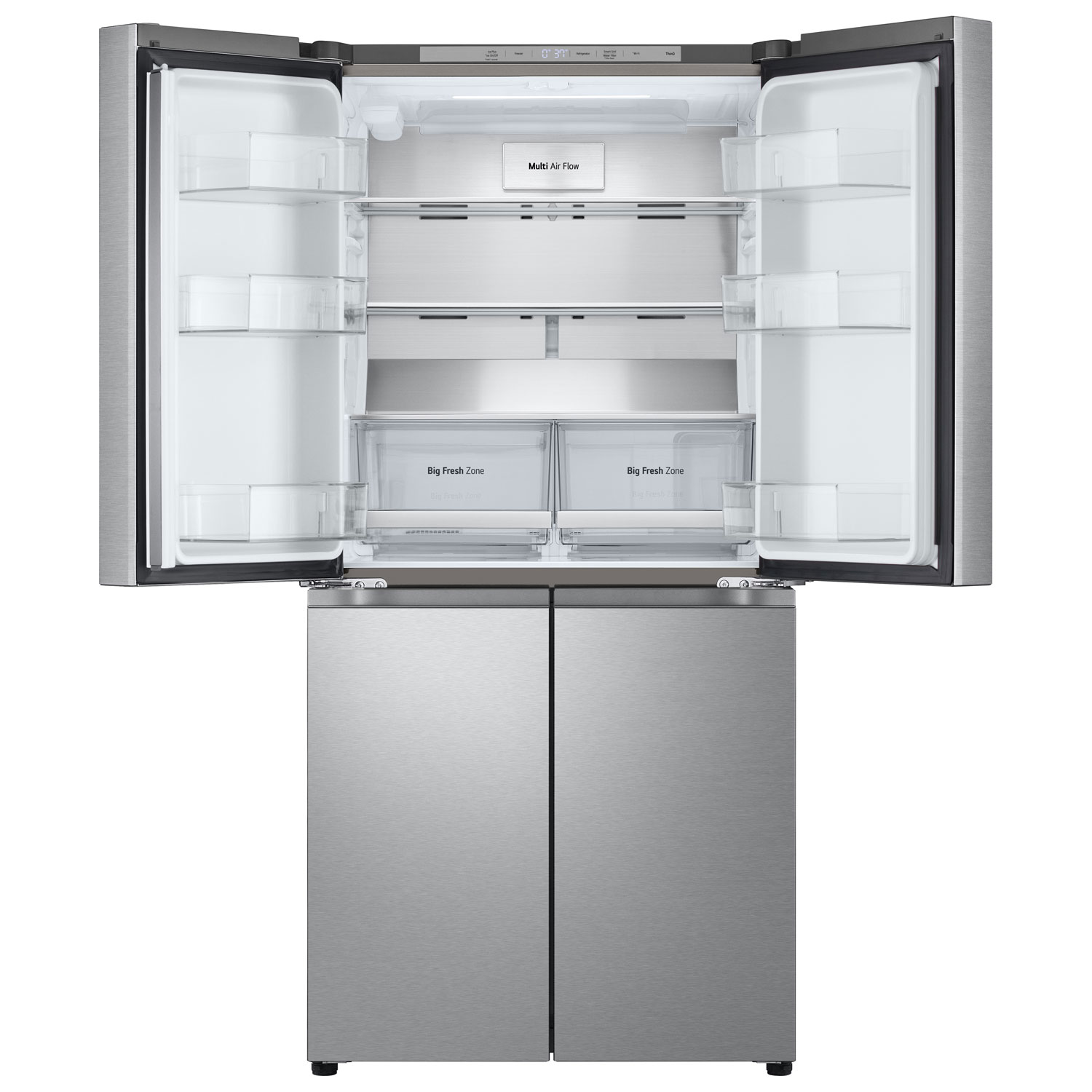 Réfrigérateur à deux portes de 18,6 pi³ de 33 po de LG - Acier inoxydable