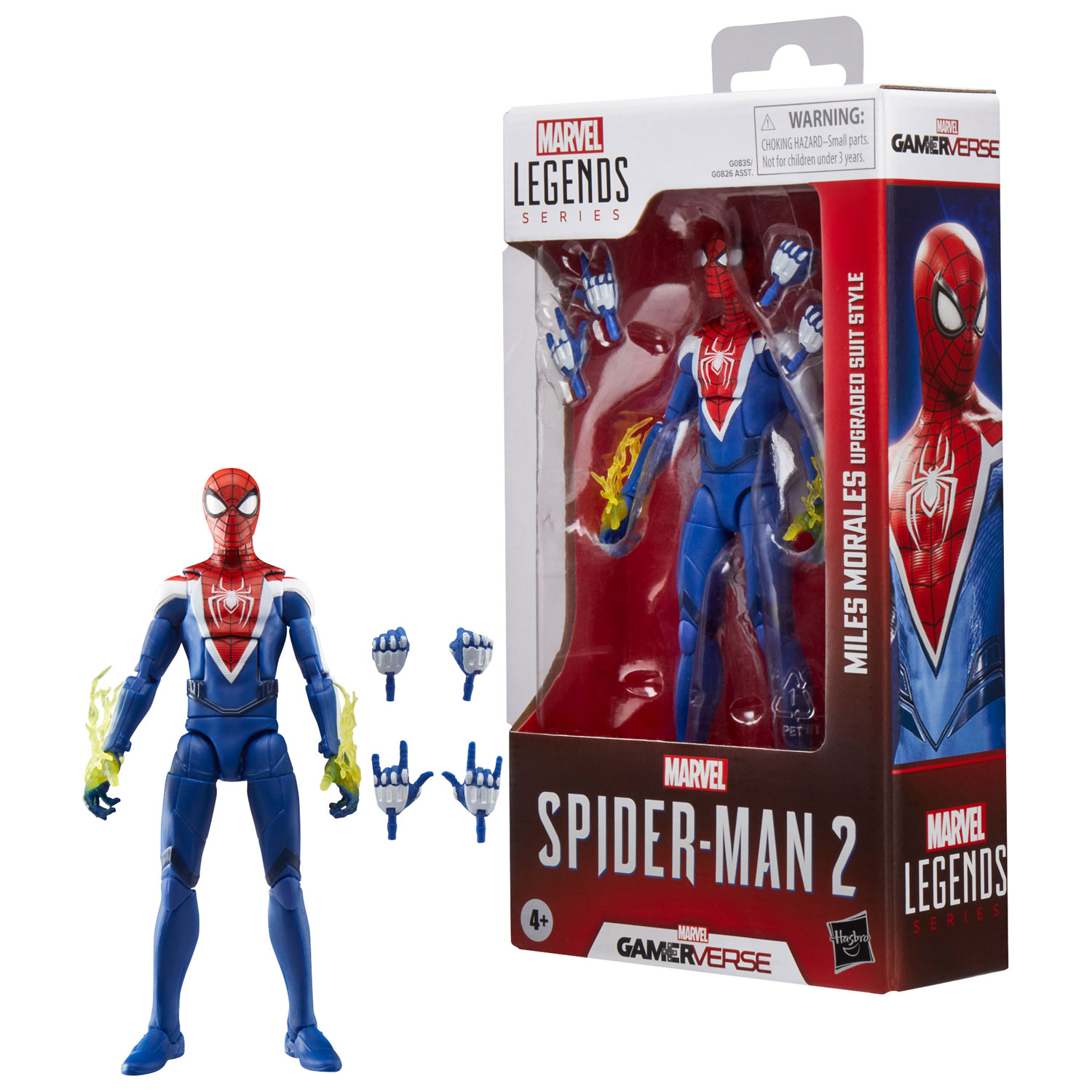 Hasbro Marvel Legends Series: Figurine d'action Miles Morales en tenue améliorée de Spider-Man 2 Gamerverse