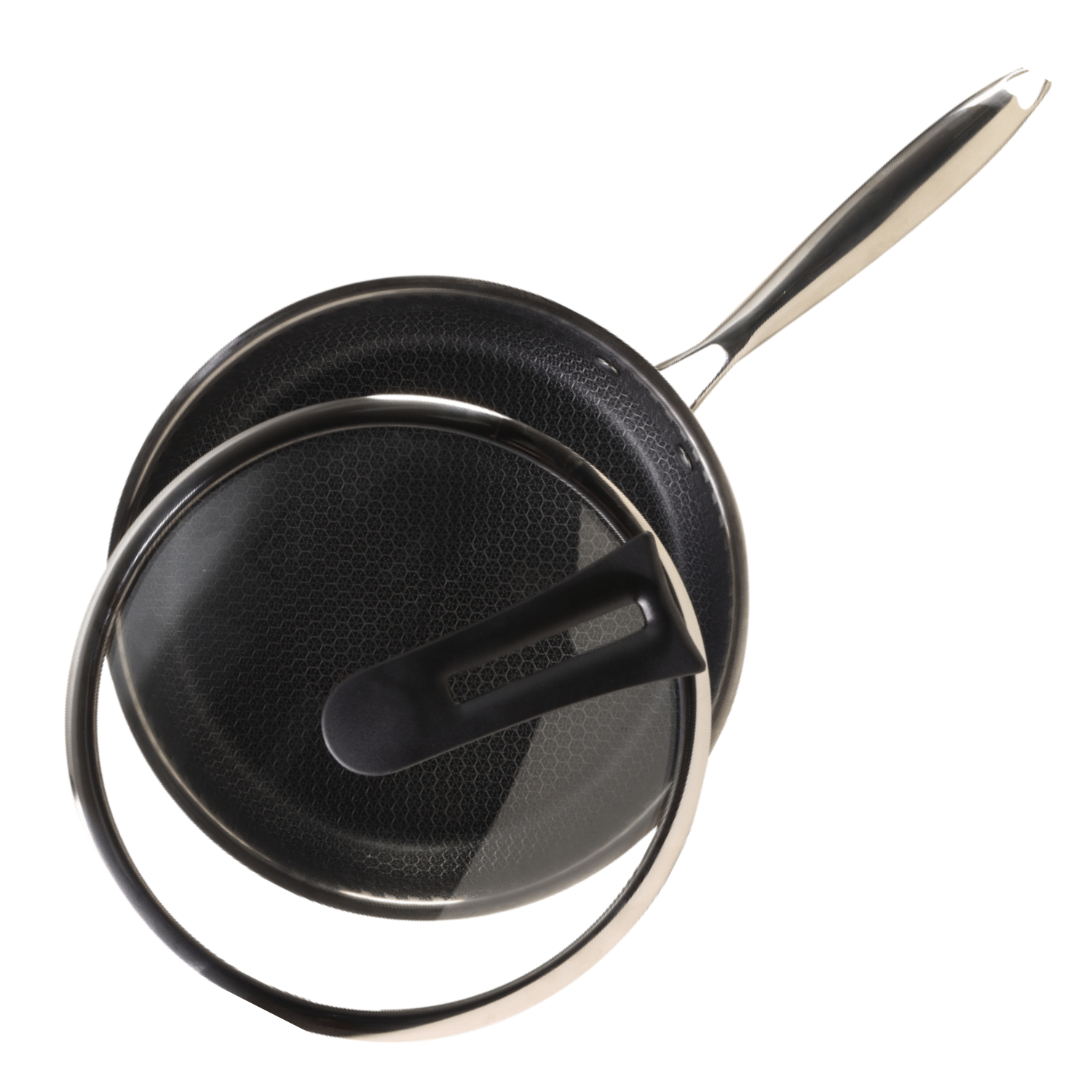 Poêle à frire en acier inoxydable de Verka avec technologie de gravure antiadhésive, 26&nbsp;cm