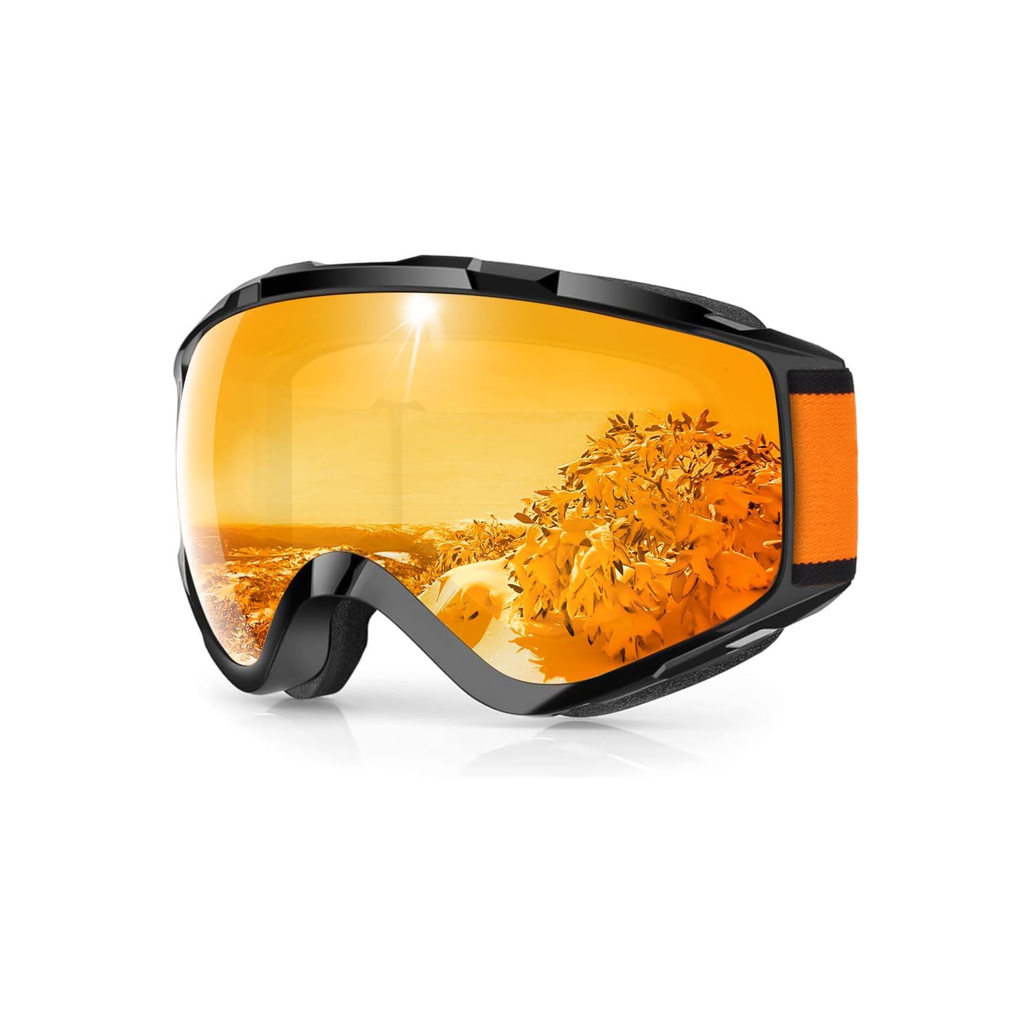 PetginHome – Lunettes de ski OTG, lunettes de neige/planche à neige pour hommes Femmes Jeunes