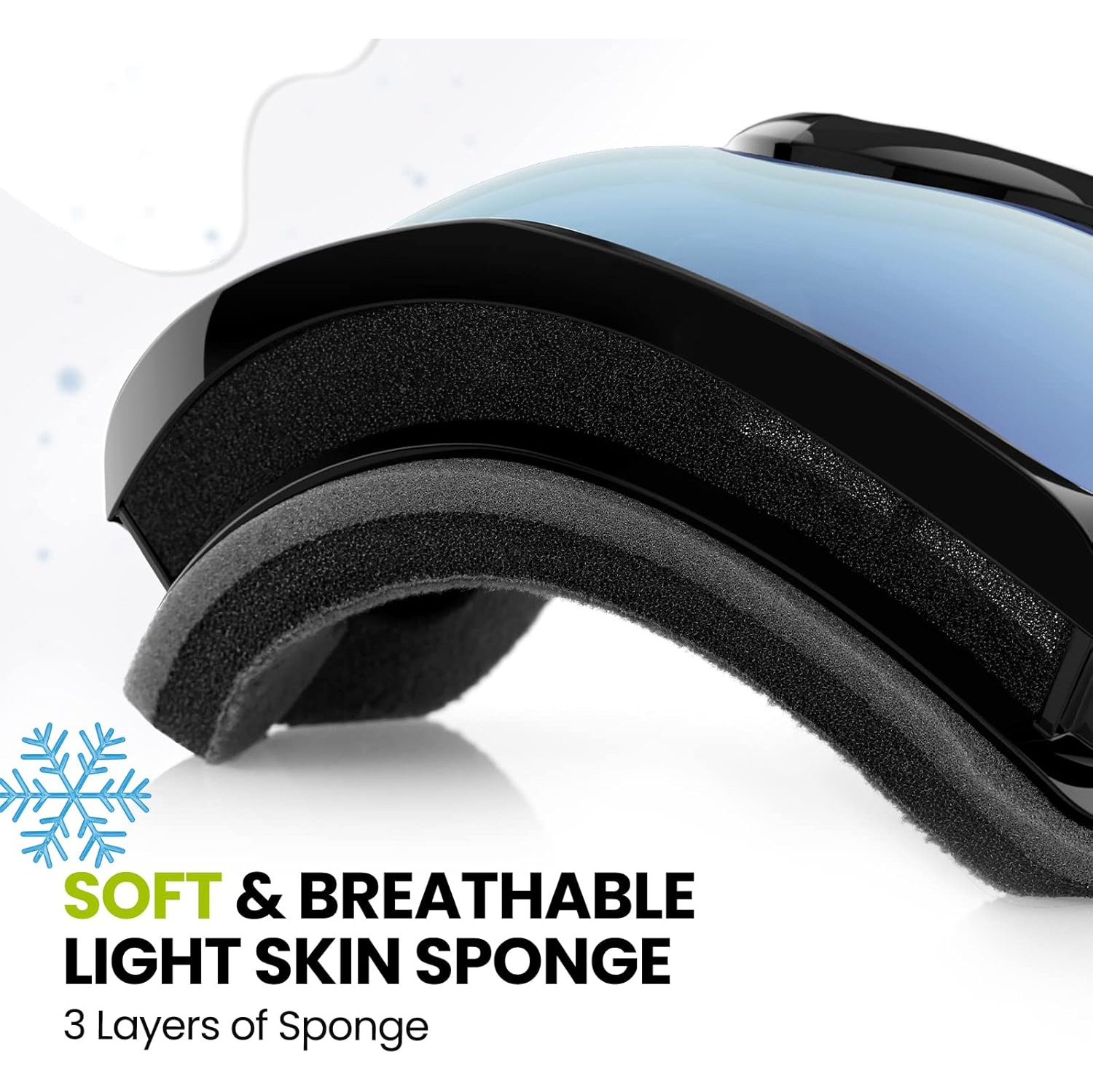 Lunettes de ski PetginHome-Outdoor Master pour enfants, lunettes de neige compatibles avec les casques pour garçons et filles avec protection UV à