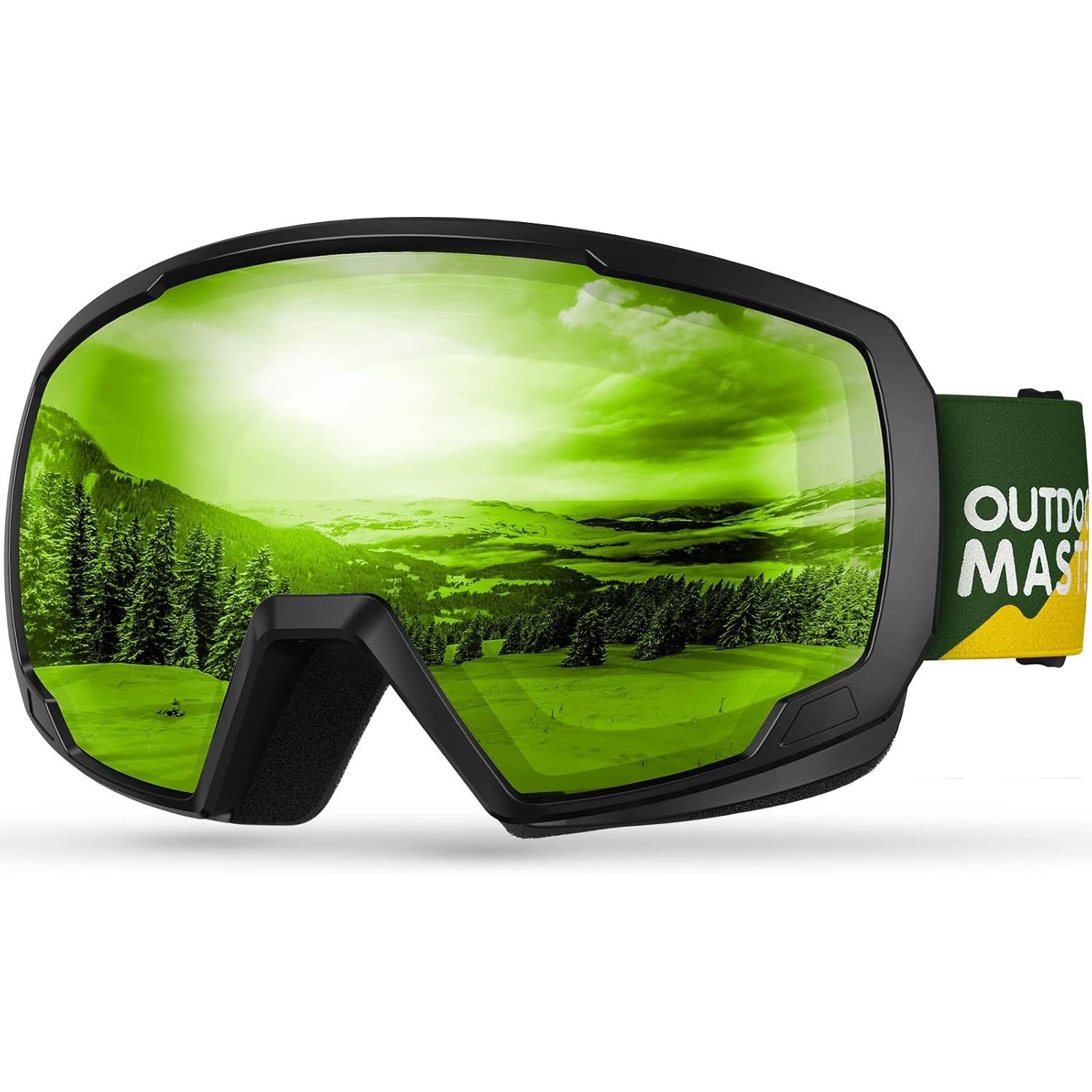 Lunettes de ski PetginHome-Outdoor Master pour enfants, lunettes de neige compatibles avec les casques pour garçons et filles avec protection UV à