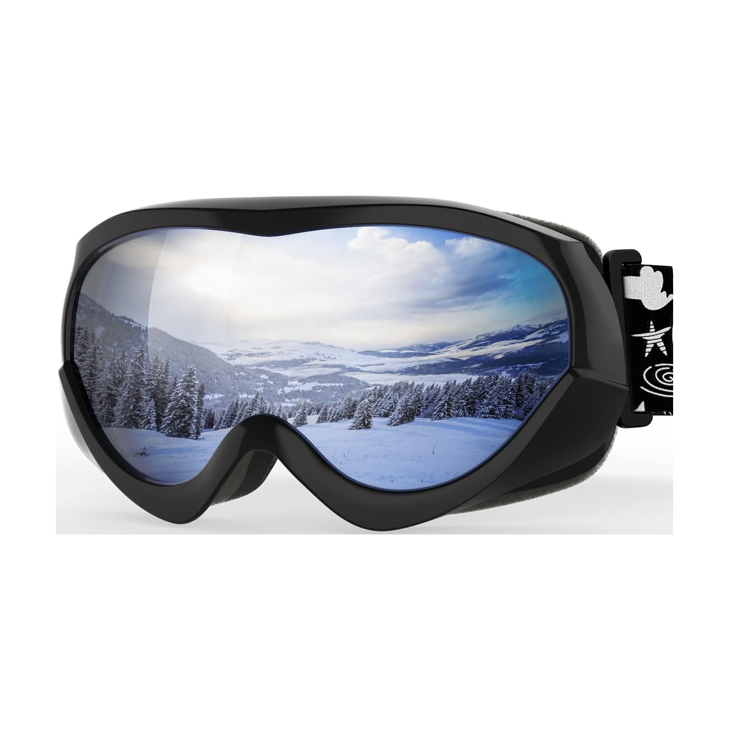 Lunettes de ski PetginHome-Outdoor Master pour enfants, lunettes de neige compatibles avec les casques pour garçons et filles avec protection UV à