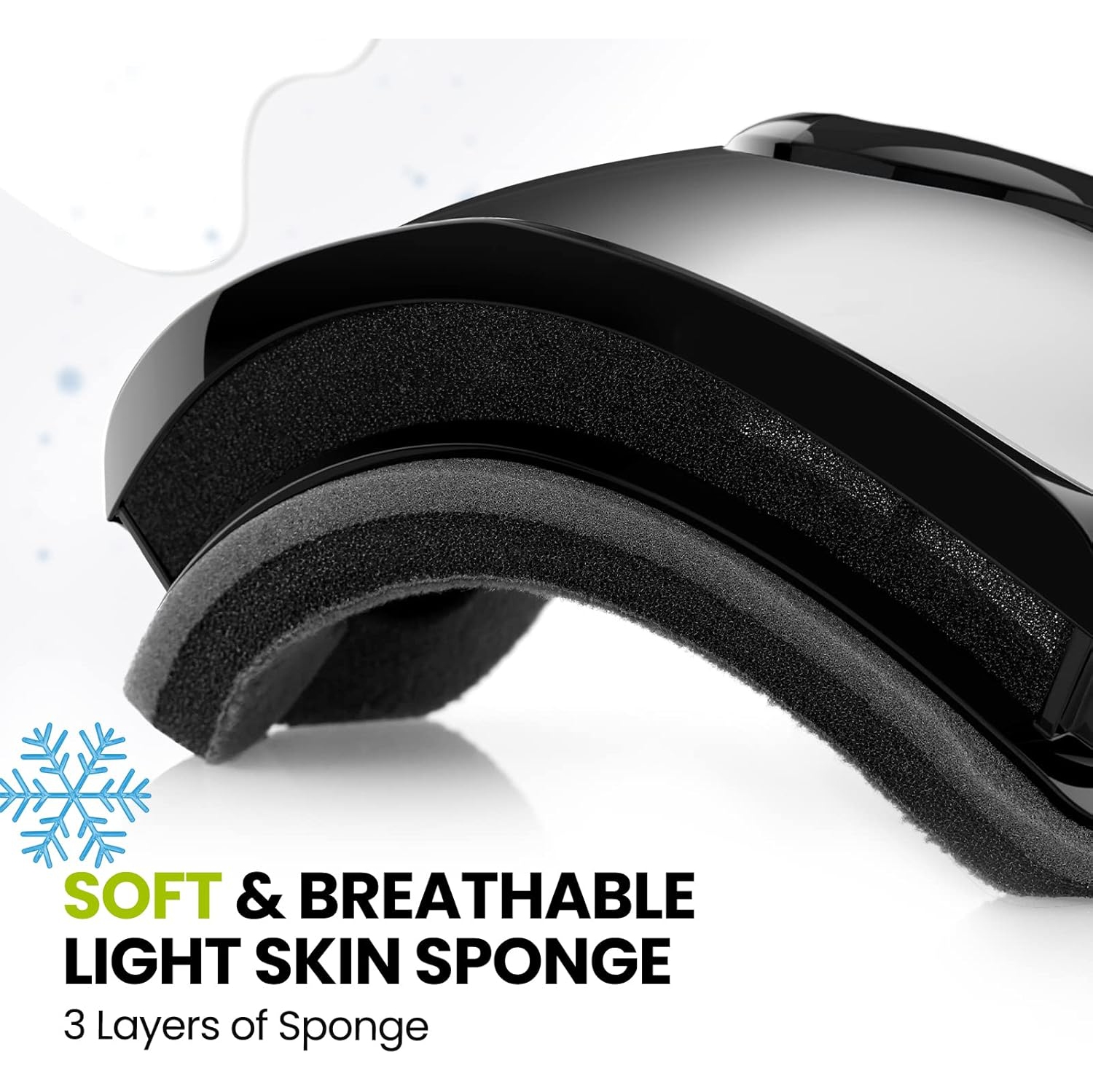 Lunettes de ski PetginHome-Outdoor Master pour enfants, lunettes de neige compatibles avec les casques pour garçons et filles avec protection UV à