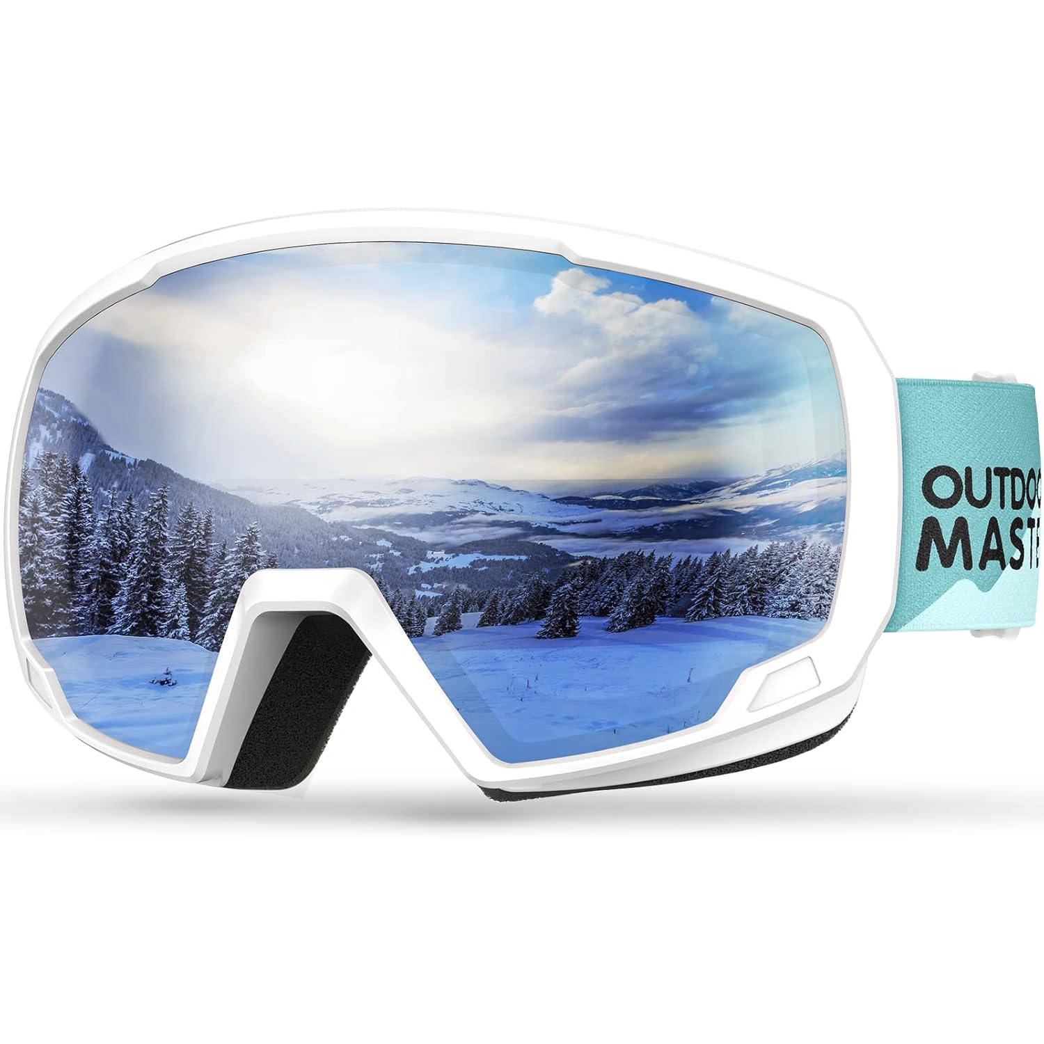 Lunettes de ski PetginHome-Outdoor Master pour enfants, lunettes de neige compatibles avec les casques pour garçons et filles avec protection UV à