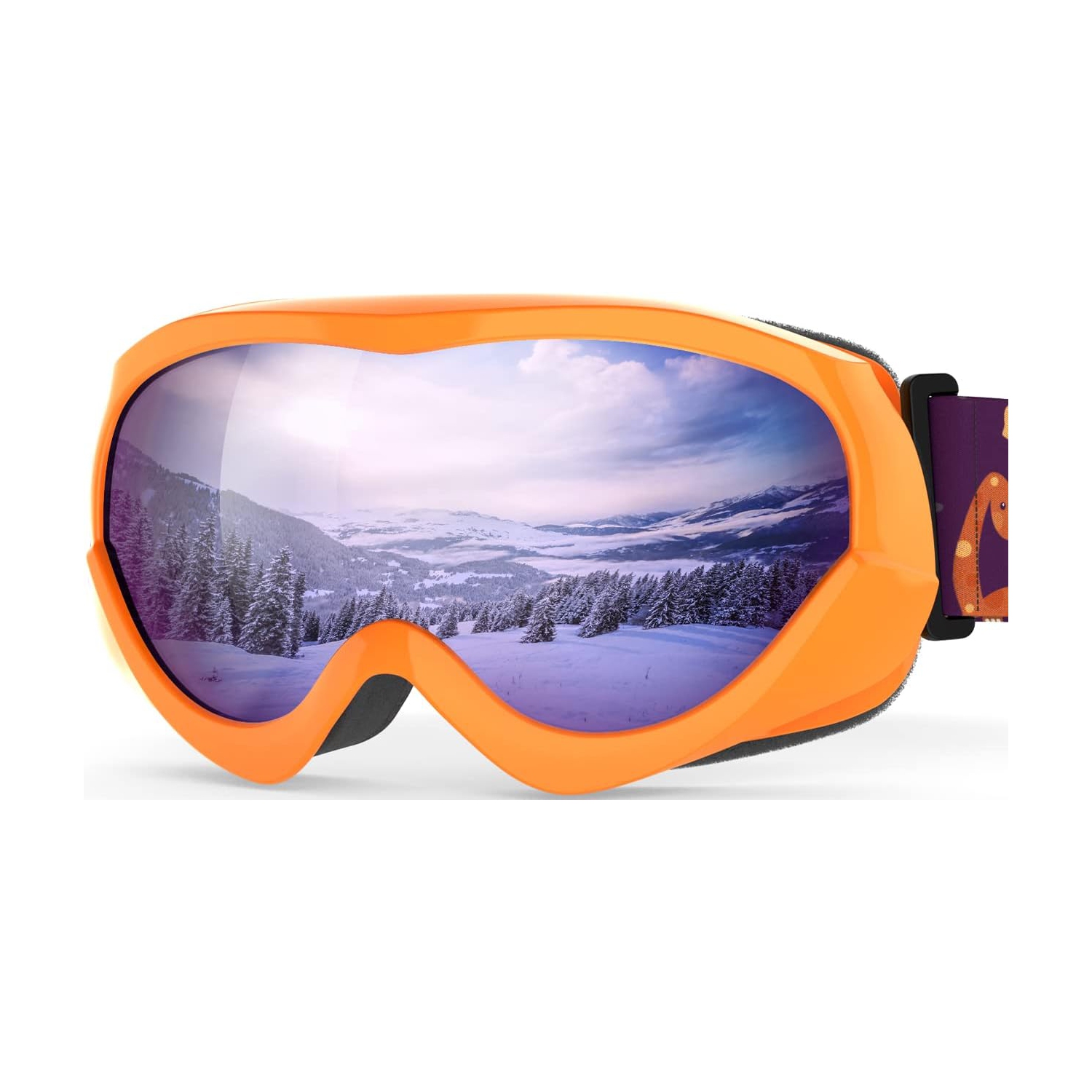 PetginHome-Outdoor Master Kids Ski Goggles, Helmet Compatible Snow Goggles for Boys & Girls with 100% UV Protection