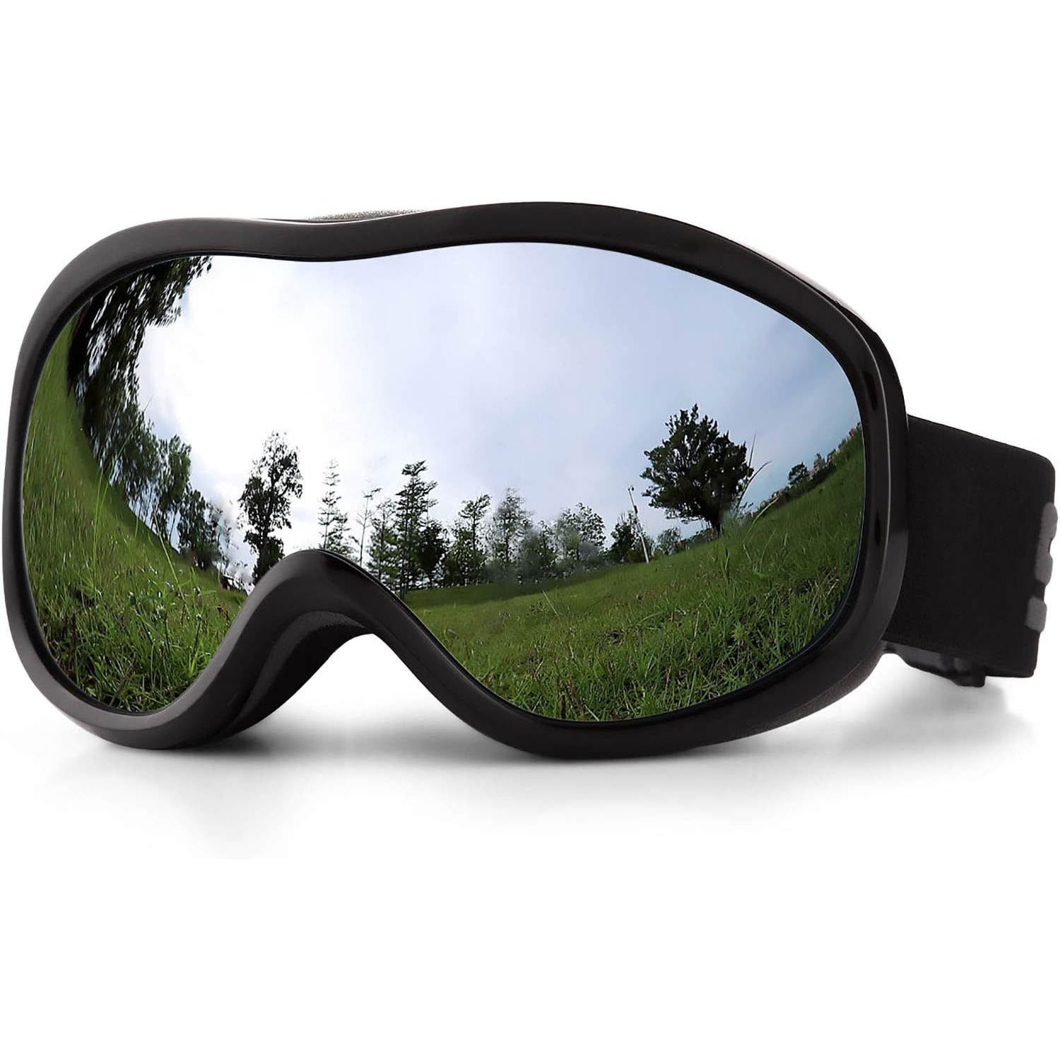 Lunettes de ski PetginHome-OTG, lunettes de surf des neiges antibuée anti-UV Protection pour jeunes Hommes Femmes