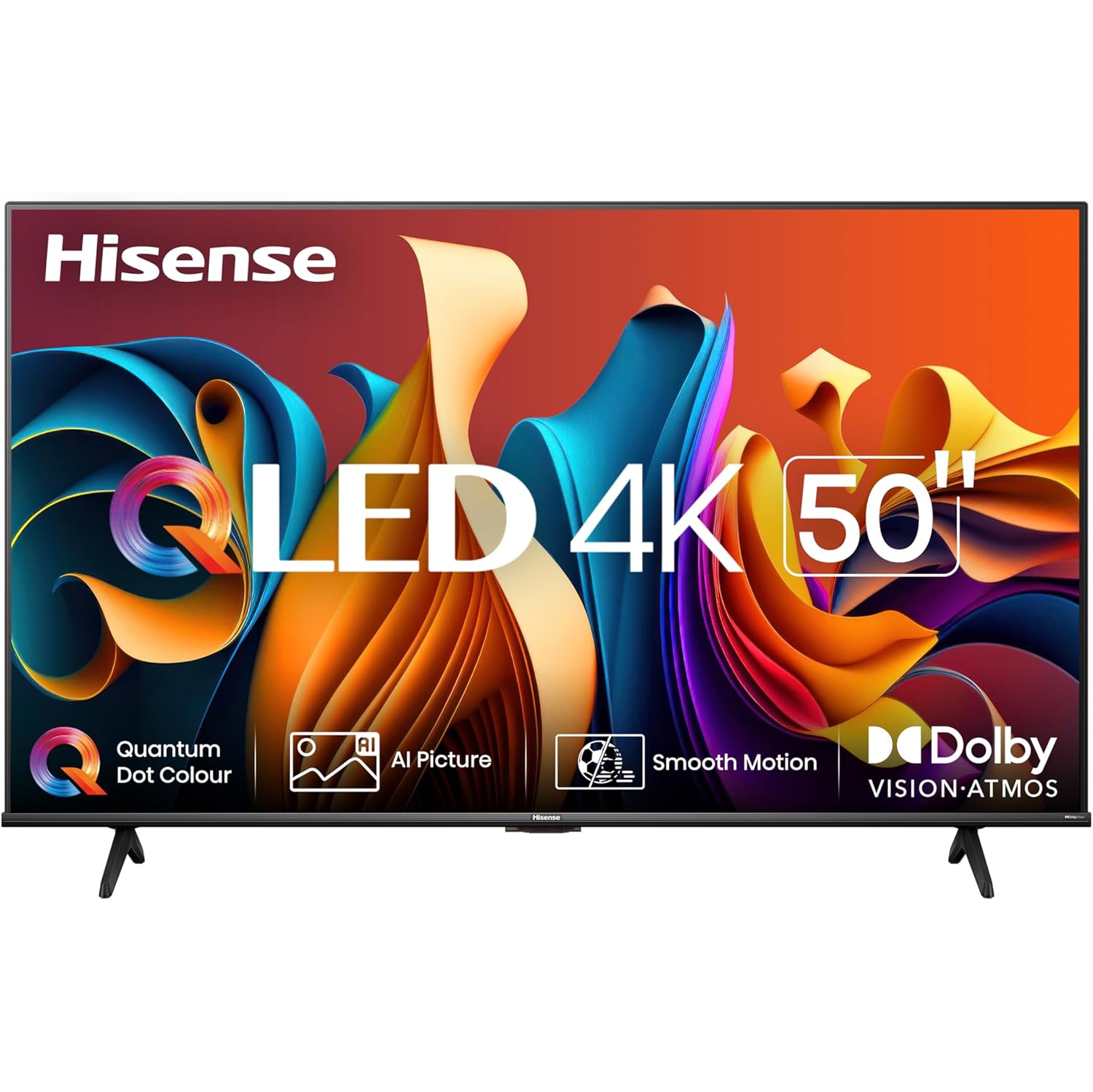 REFURBISHED (Good) - Hisense 50" 4K UHD HDR QLED Smart Google TV (50QD6N) - 2024