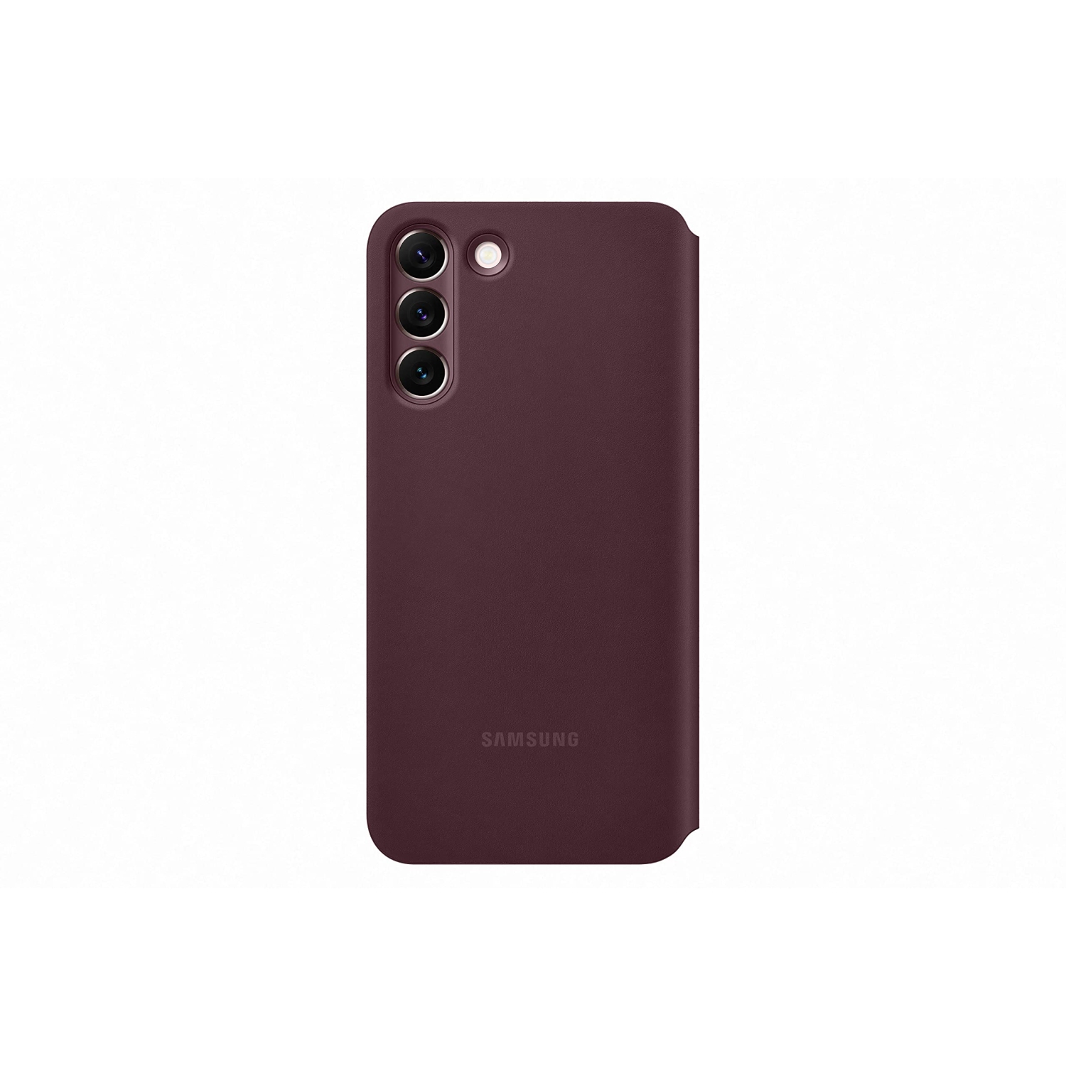 Étui Smart Clear View pour officiellement S22+ de Samsung - Bourgogne