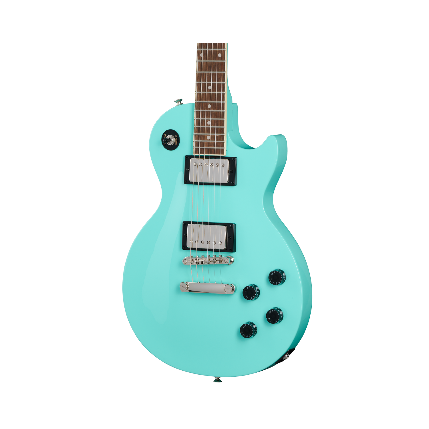 Guitare électrique Les Paul Tribute d'Epiphone - Aqua