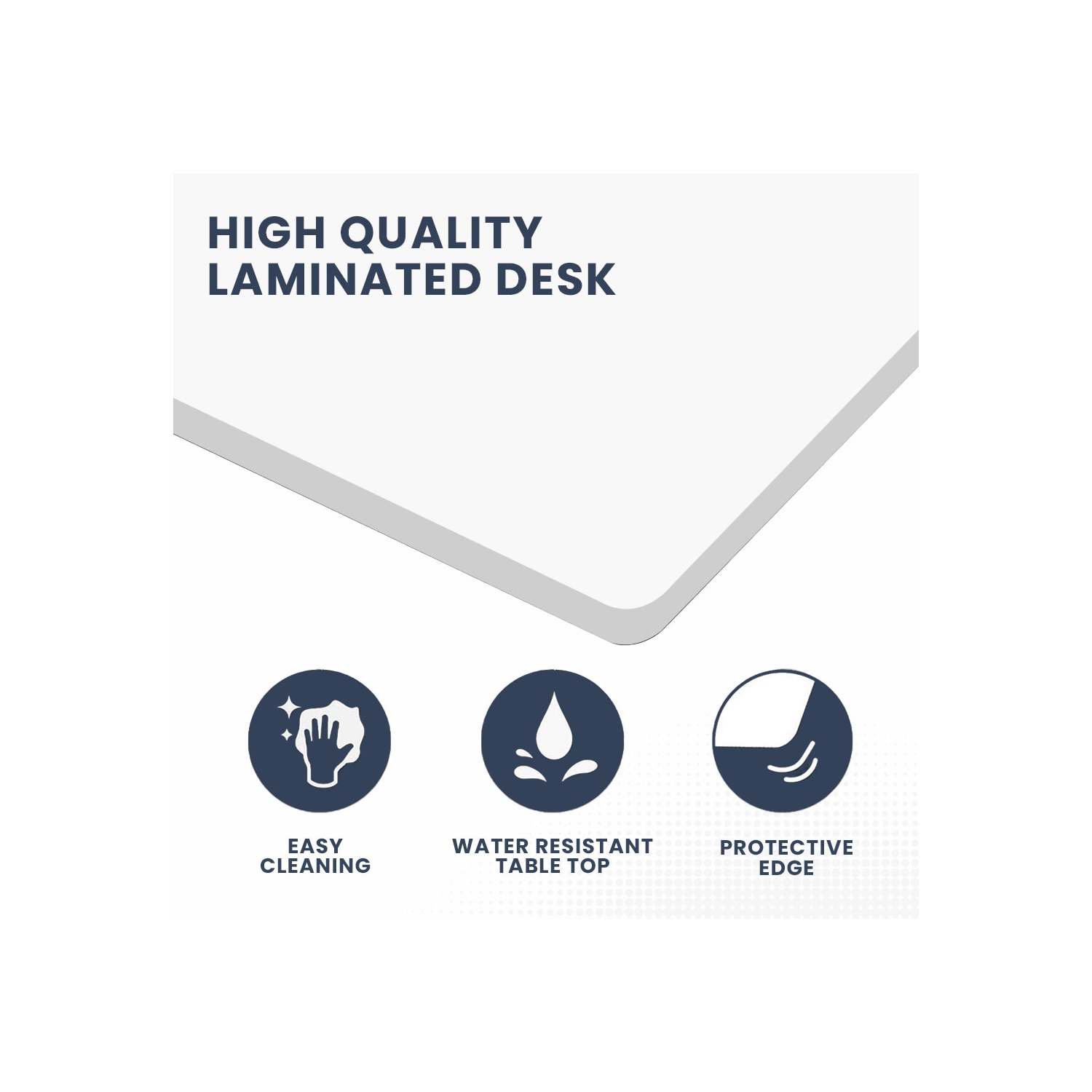 MotionGrey Ergo2 Pro - Adjustable Right L-Shaped Electric Standing Desk with Memory Settings-63" x 43" White Top White Frame - Ergonomic Desk for