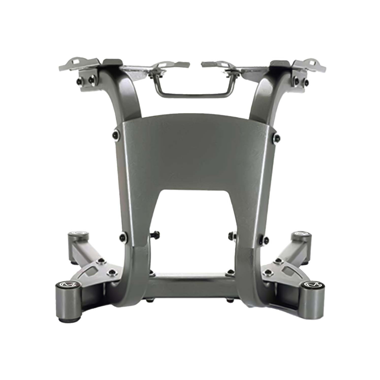 Adjustable Dumbbell Stand - Steel Dumbbell Rack for Home Gym, Dumbbells Holder, Workout Equipment Organizer - Silver