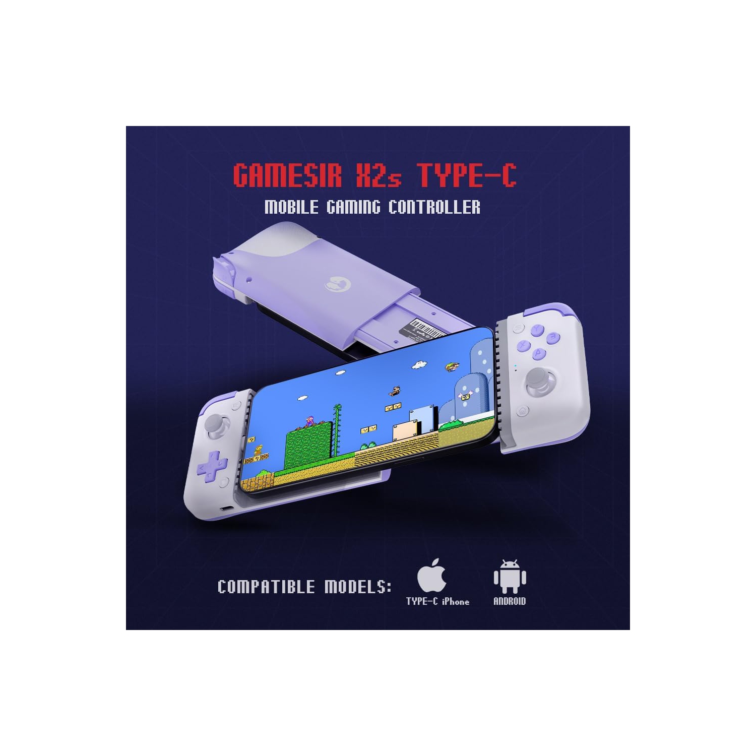 GameSir X2S Type-C Mobile Gaming Controller for Android and iPhone 15 Series with Hall Effect Joysticks