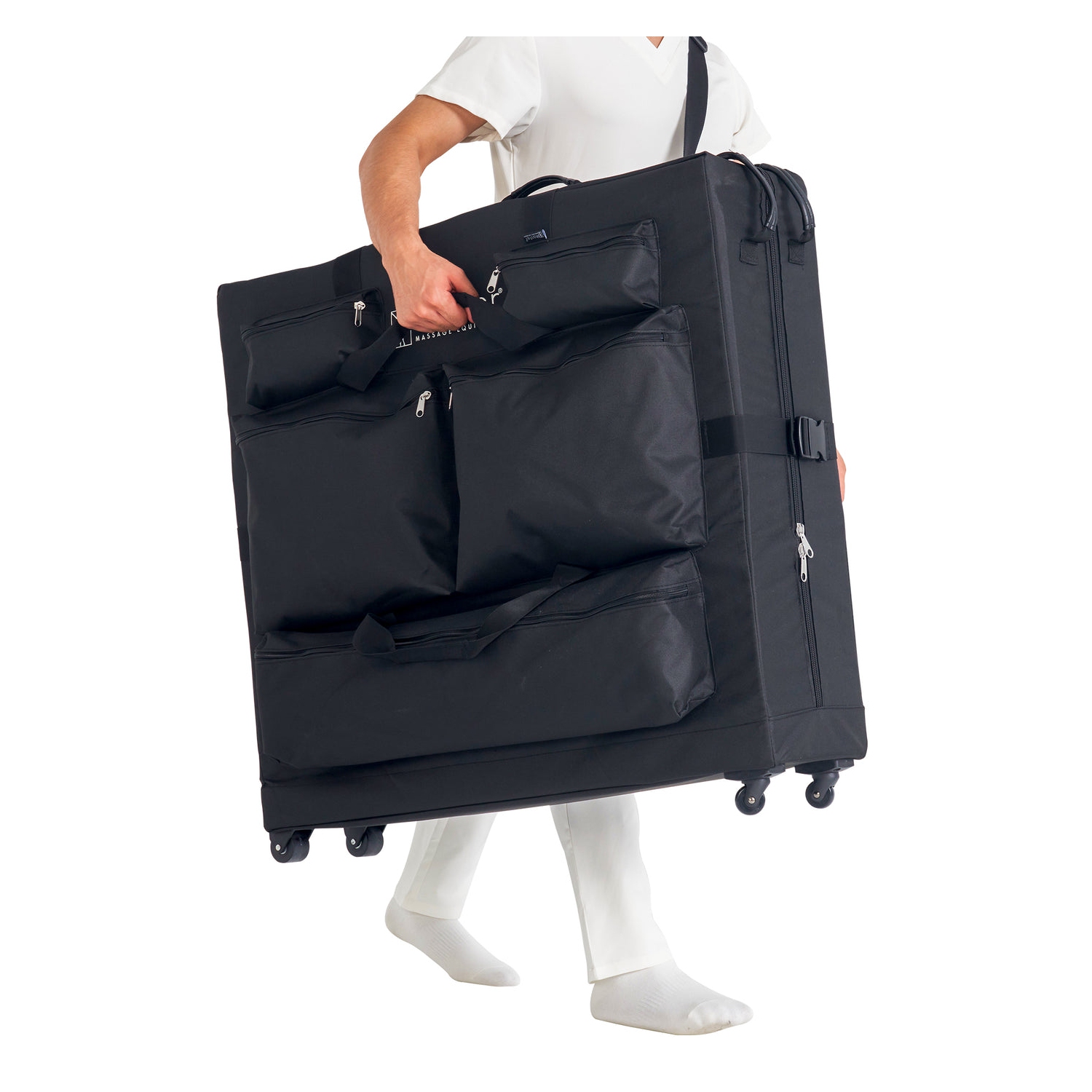 Master Massage Universal Size Wheeled Massage Table Carry Case with Wheels for Foldable Massage Bed with Castors-Fits 27” to 32” Width Folding