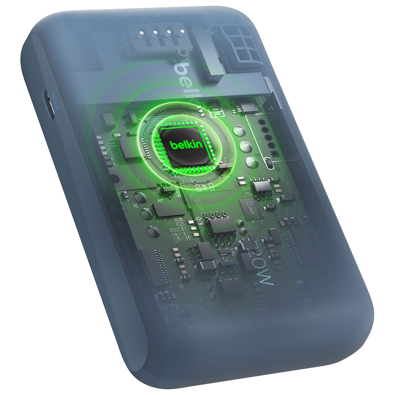 Chargeur portable USB-C de 10 000 mAh BoostCharge de Belkin - Bleu