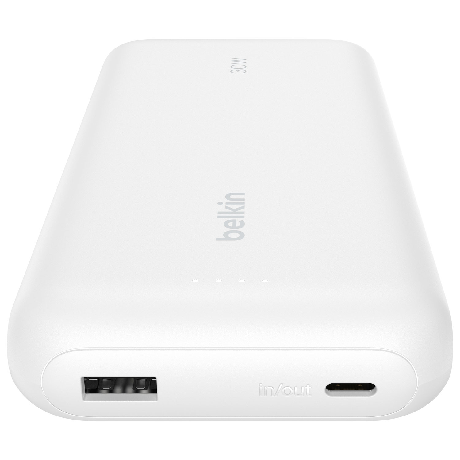 Chargeur portable USB-A/USB-C de 20 000 mAh BoostCharge de Belkin - Blanc