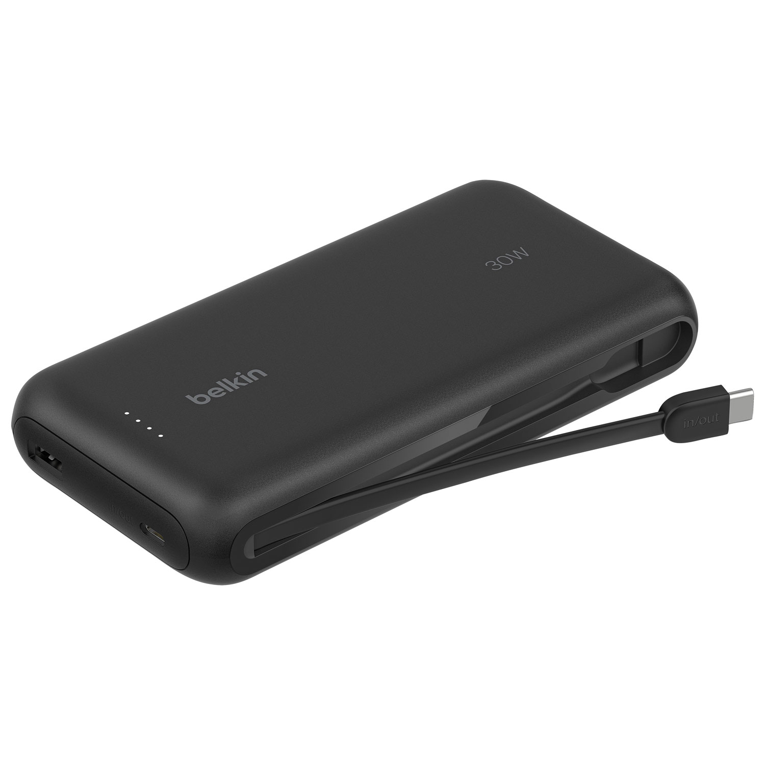 Chargeur portable USB-A/USB-C de 20 000 mAh BoostCharge de Belkin - Noir