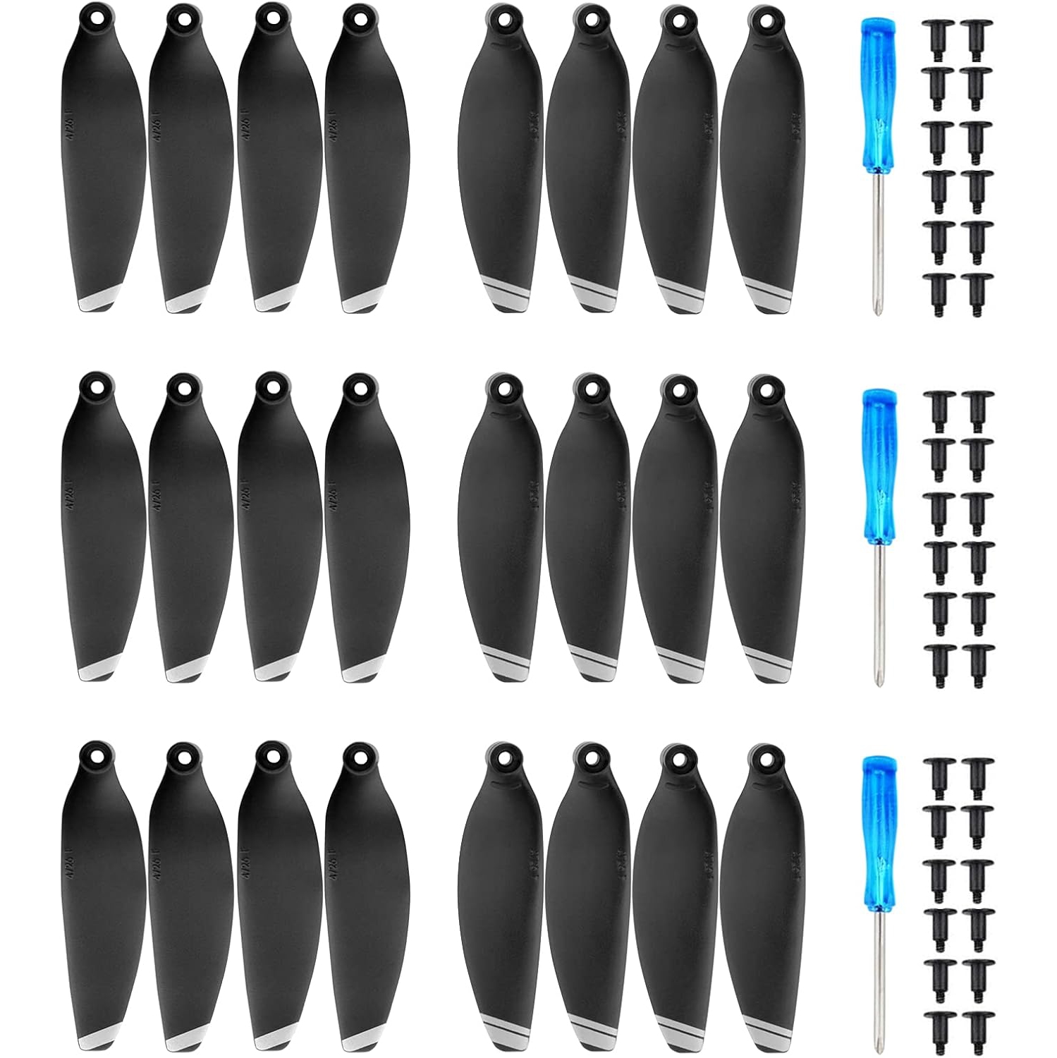 REBRIDE 24Pcs Mavic Mini Propellers Accessories Compatible with DJI Mavic Mini Drone Replacement Low-Noise and Quick-Release Blades Props