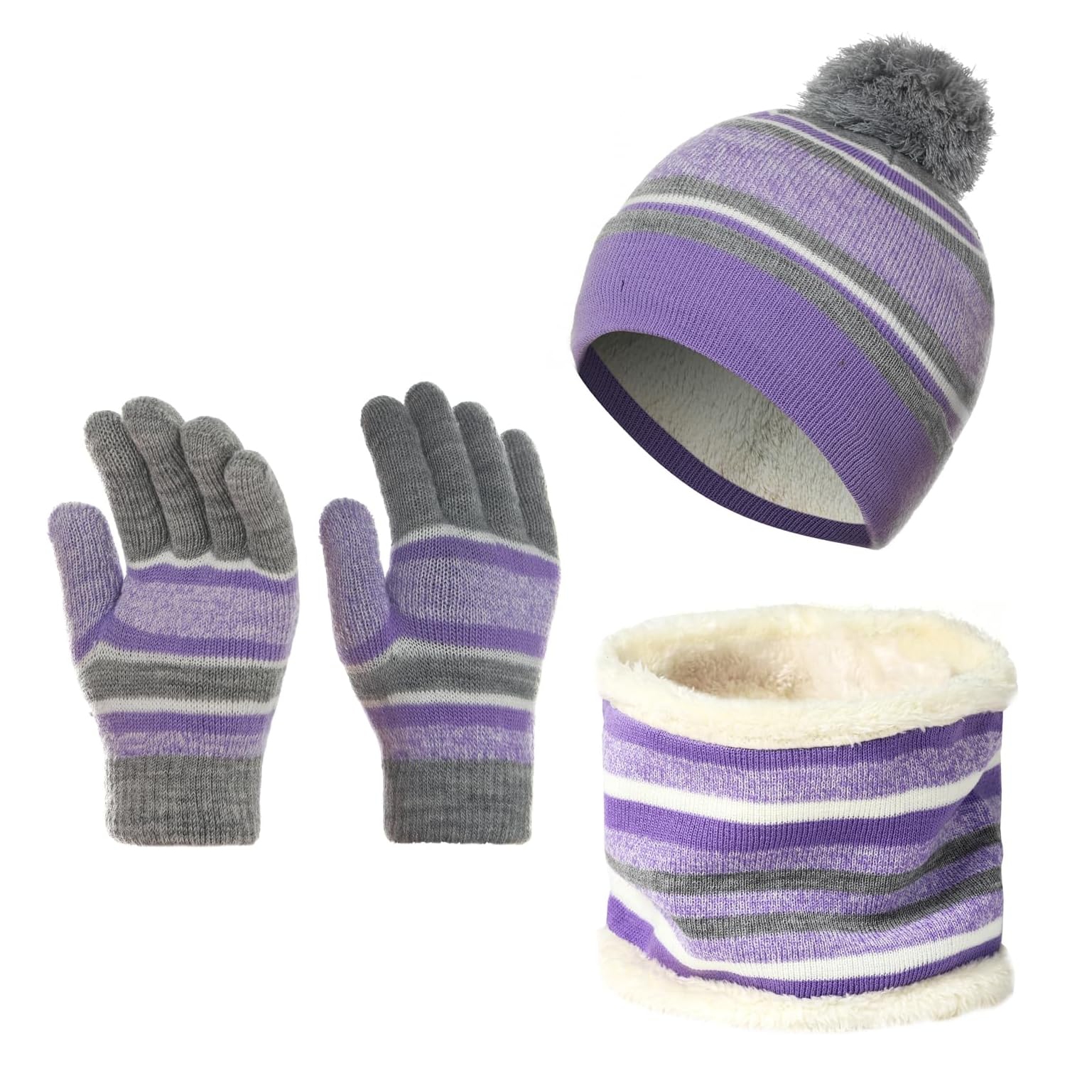 PetginHome- Ski Face Mask Kids Fleece Balaclava Windproof Thicken Winter Hat Neck Warmer for Men &Women