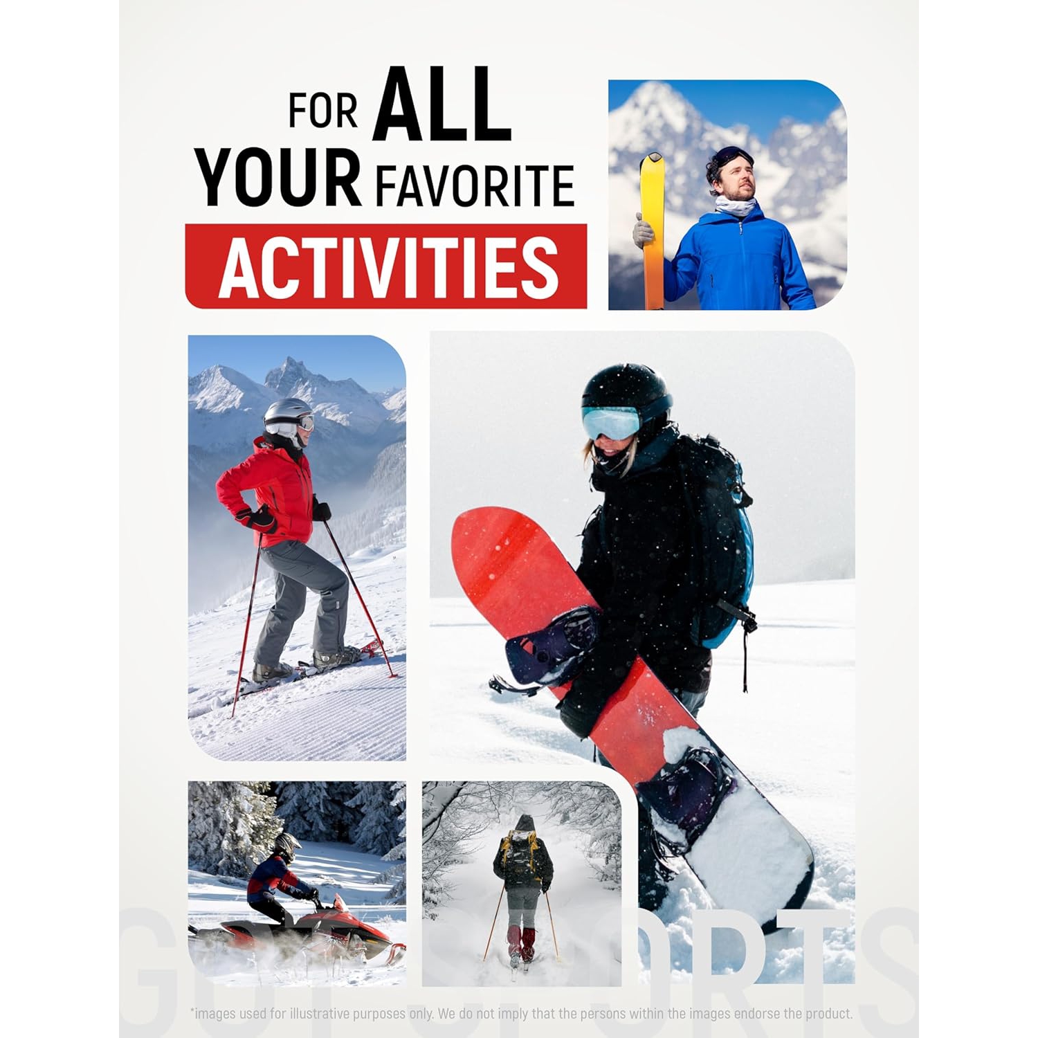 PetginHome- Sports UPF 50+ Balaclava Ski Snowboard, Motorcycle Mask, Windproof Balaclava for Cold Weather