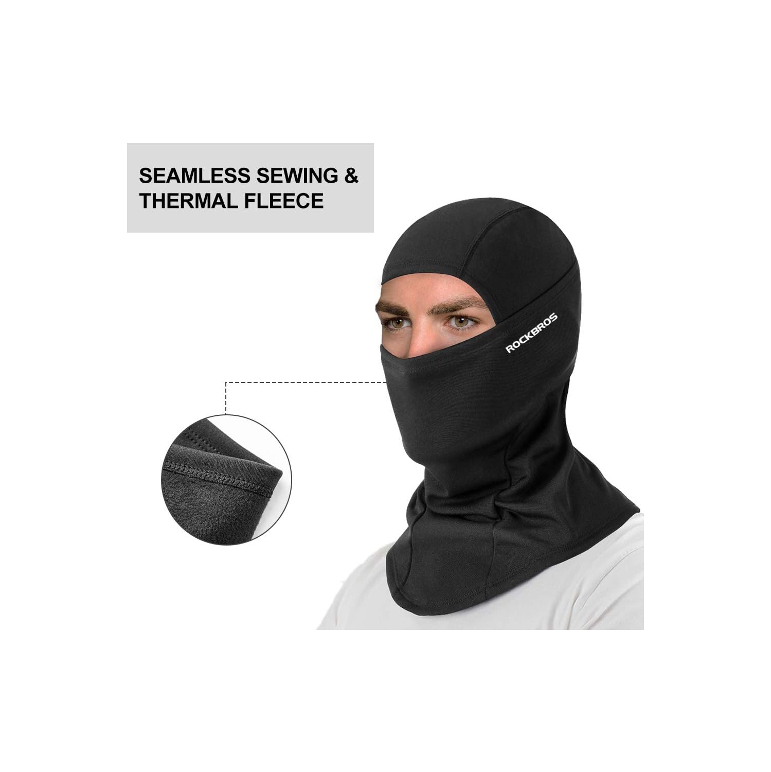 PetginHome – Masque de ski de Balaclava résistant au vent Masque de balaclava Capuchon isotherme d'hiver pour casque de vélo de ski
